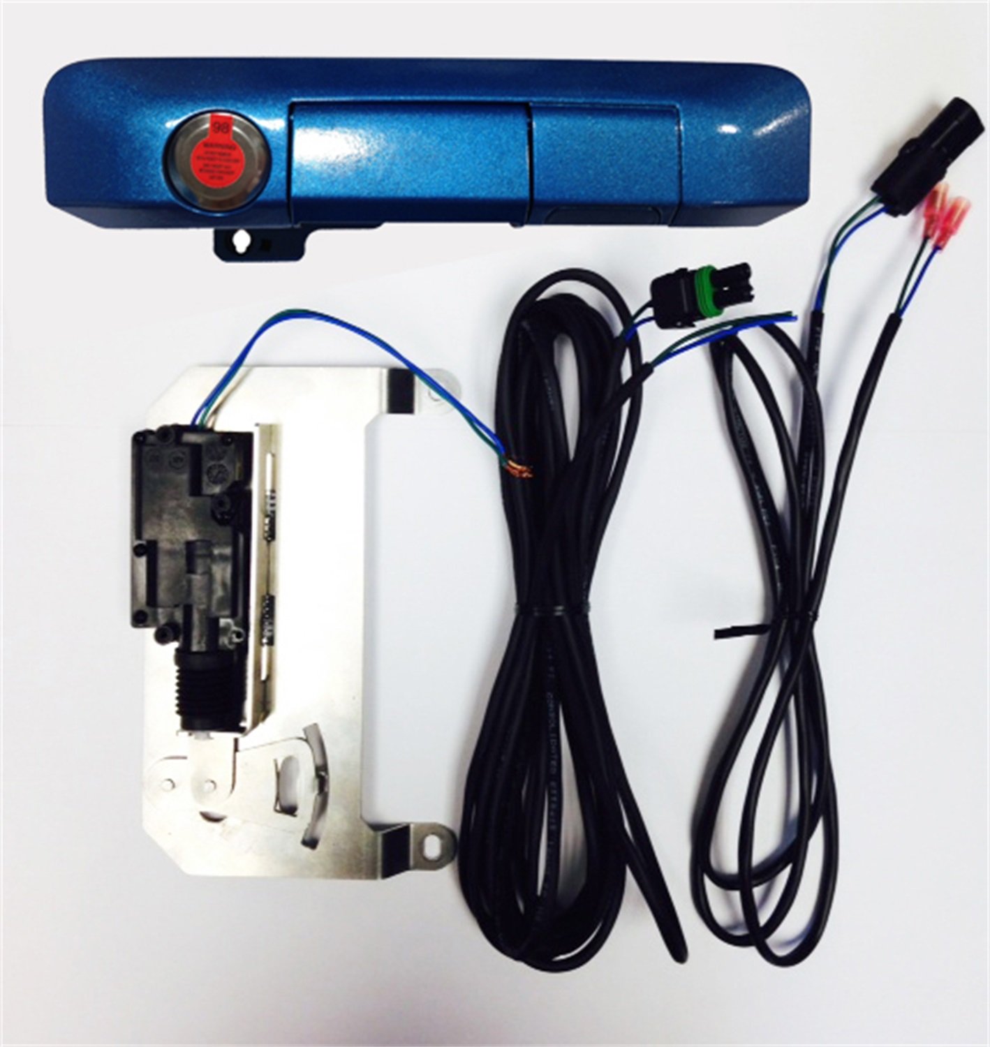Pop & Lock PL85402 Power Tailgate Lock - Bolt Codeable Smart Lock for Toyota Tacoma (Speedway Blue) | Secure Truck Bed & Prevent Theft | Ideal for Off-Roading, Camping & Work Sites