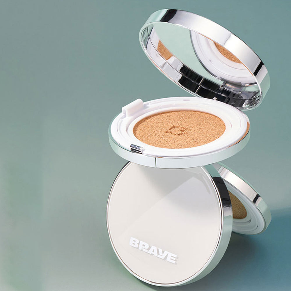 BRAYE Effortless Cushion Thin Cover SPF50+ PA+++ 12g - Lightweight BB Cream with Sun Protection, 3 Natural Shades for Flawless Coverage | Perfect for Daily Makeup & Sun Defense