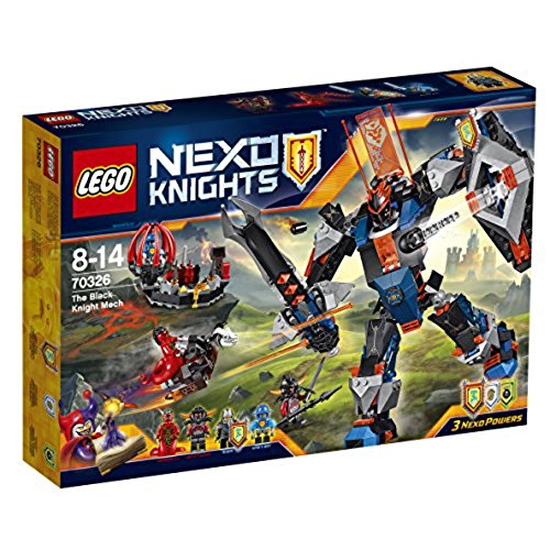 LEGO Nexo Knights 70326 The Black Knight Mech Building Set - Creative Play & Battle Scenes for Kids & Collectors