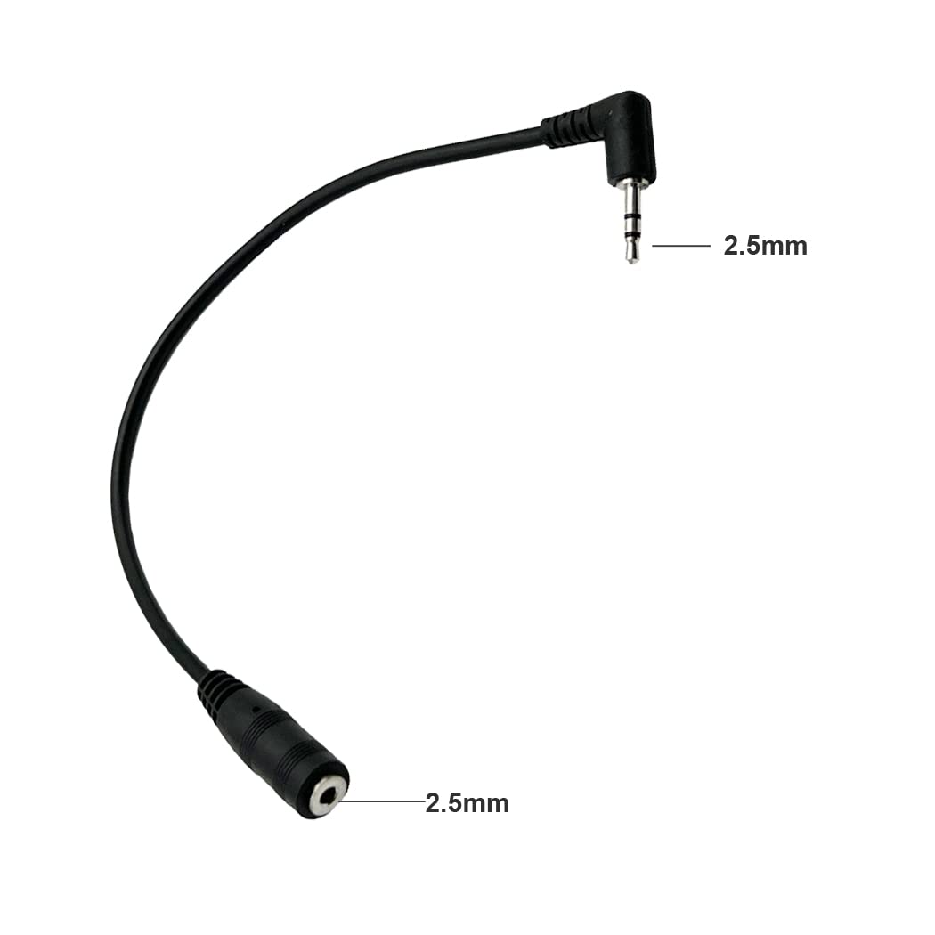 Seadream 2-Pack Right Angle 3.5mm Male to 3.5mm Female Stereo Audio Adapter Cable - Compatible with Camera Remote, Headphones, Headsets - Perfect for Photography, Music & Gaming Accessories