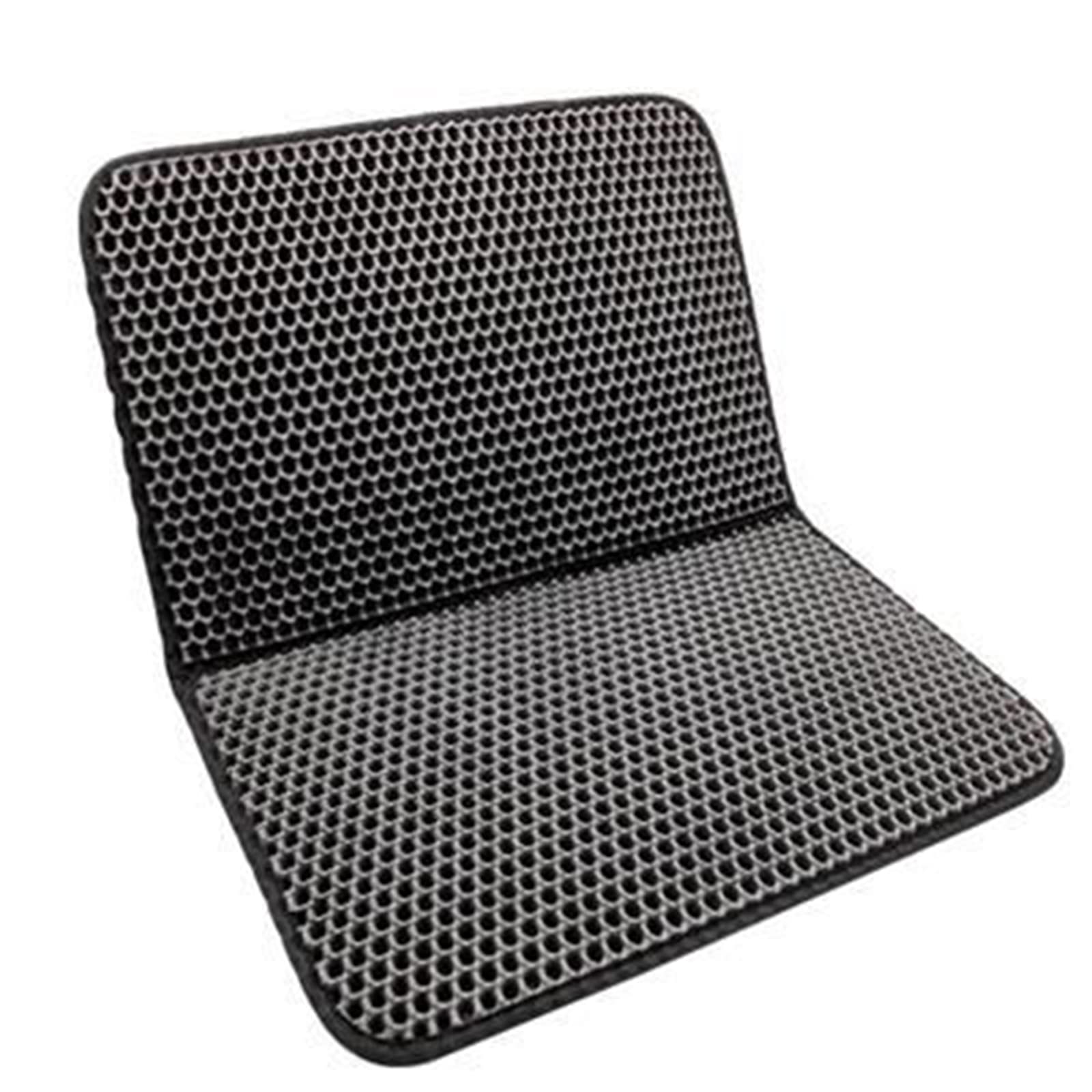 Double-Layer EVA Cat Litter Mat - Non-Slip Pet Litter Box Tray with High Absorption for Odor Control - Perfect for Indoor Cats, Multi-Room Use & Easy Cleanup