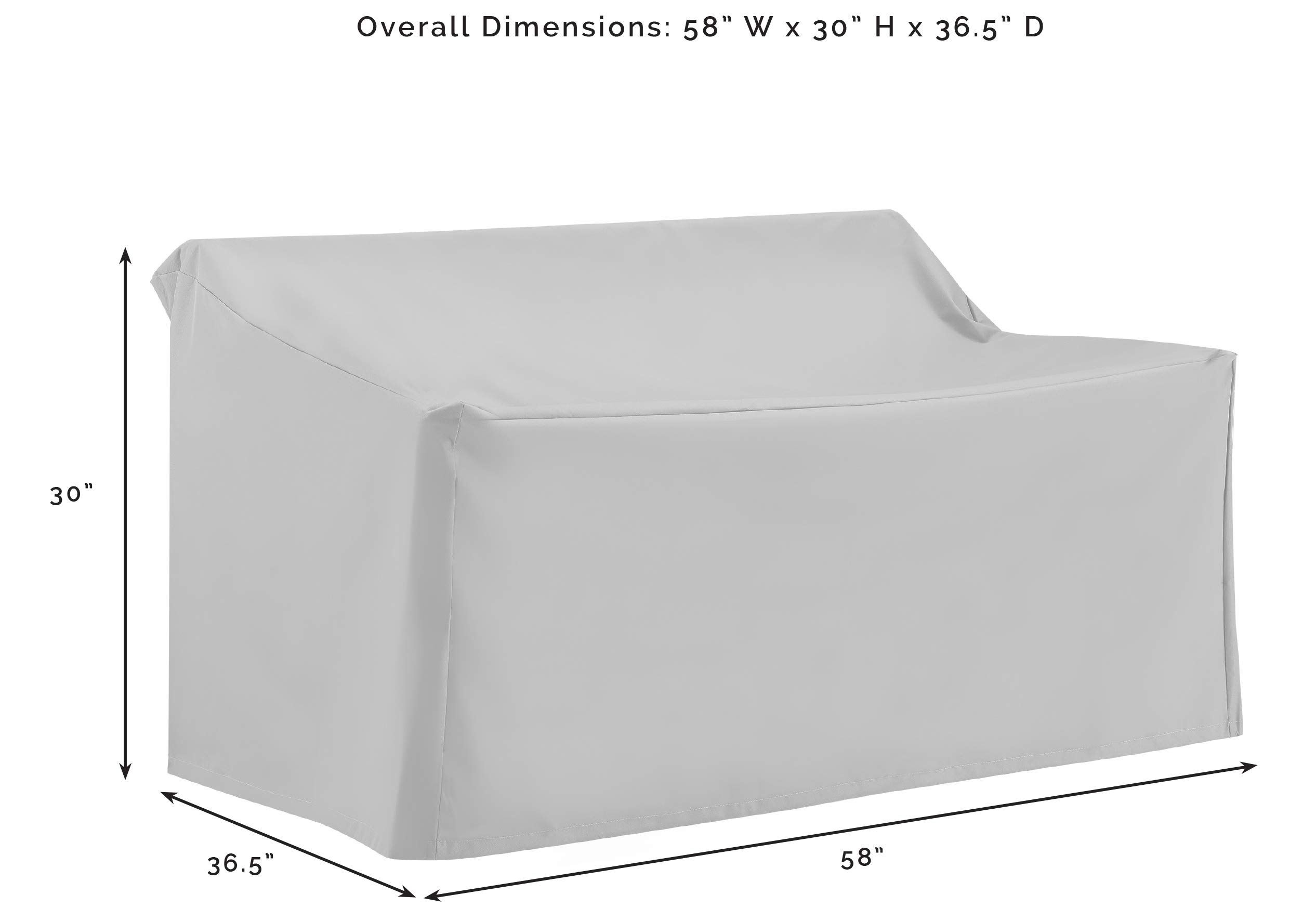Waterproof 4-Piece Patio Furniture Cover Set for Outdoor Chairs, Loveseat & Table - Tan | All-Weather Protection for Backyard, Deck & Garden Furniture | Crosley Furniture