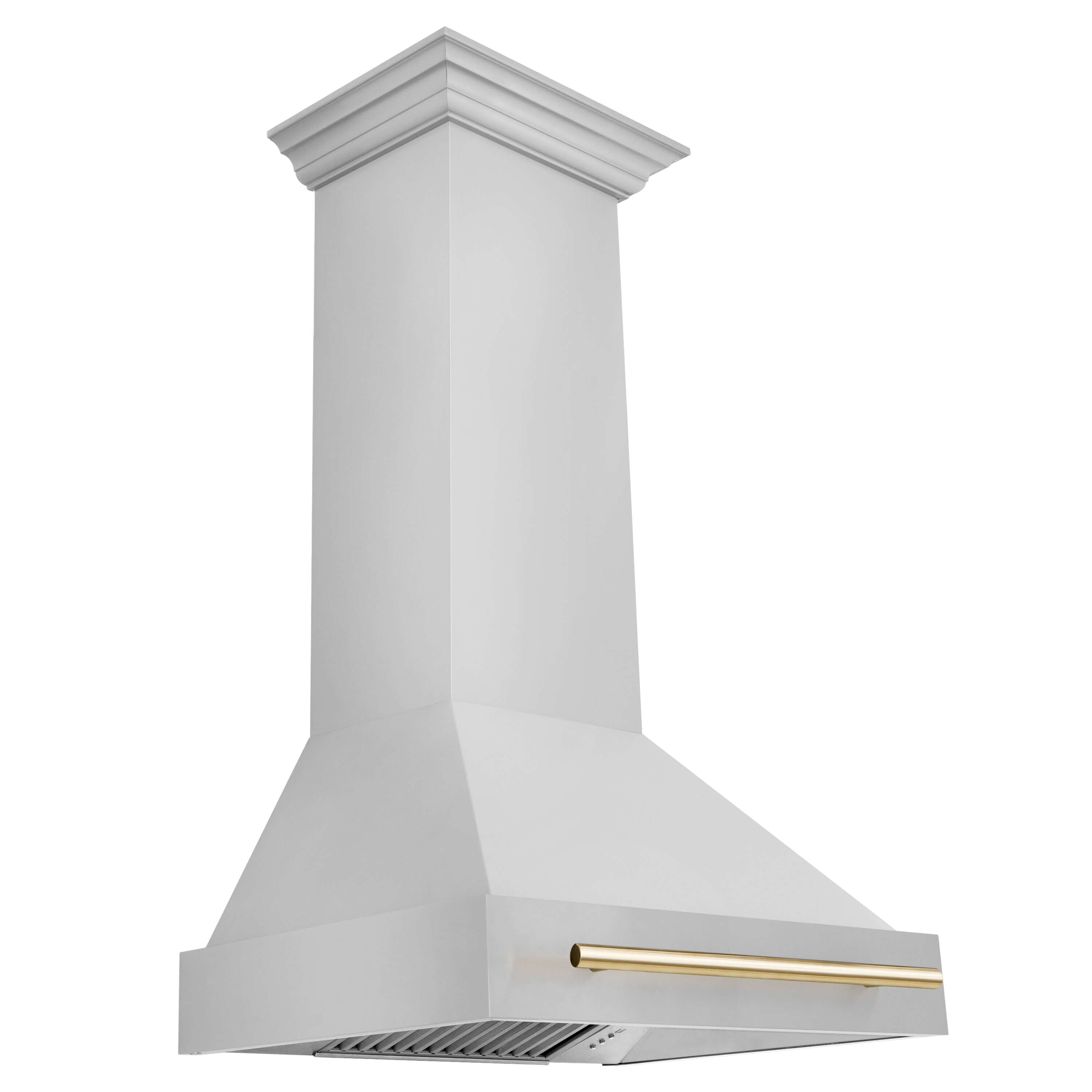 ZLINE Autograph Edition 30-inch Stainless Steel Dual Fuel Range with Range Hood - Polished Gold Accents (2AKP RARH30 G) | Professional Kitchen Upgrade for Home Chefs & Culinary Enthusiasts
