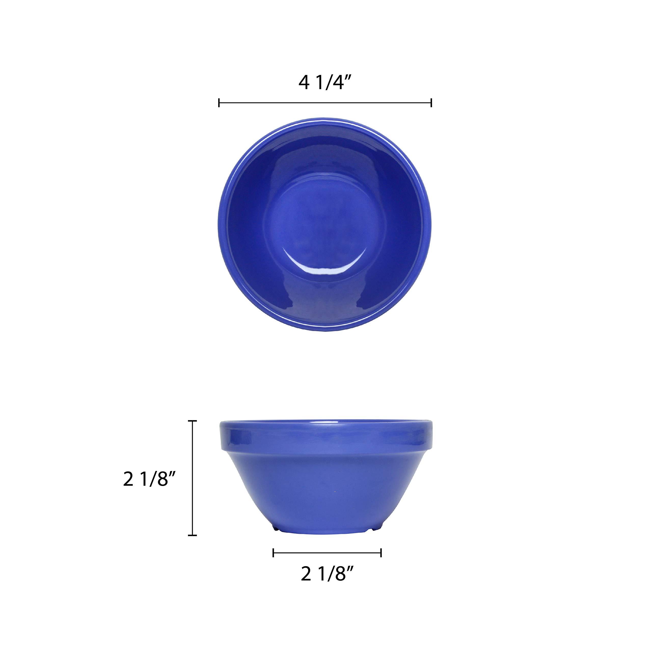 Premium Purple Melamine Bouillon Cups - 4.25 Inch, 8 oz (Set of 12) | Durable & Lightweight Dinnerware for Restaurants, Picnics, and Outdoor Dining