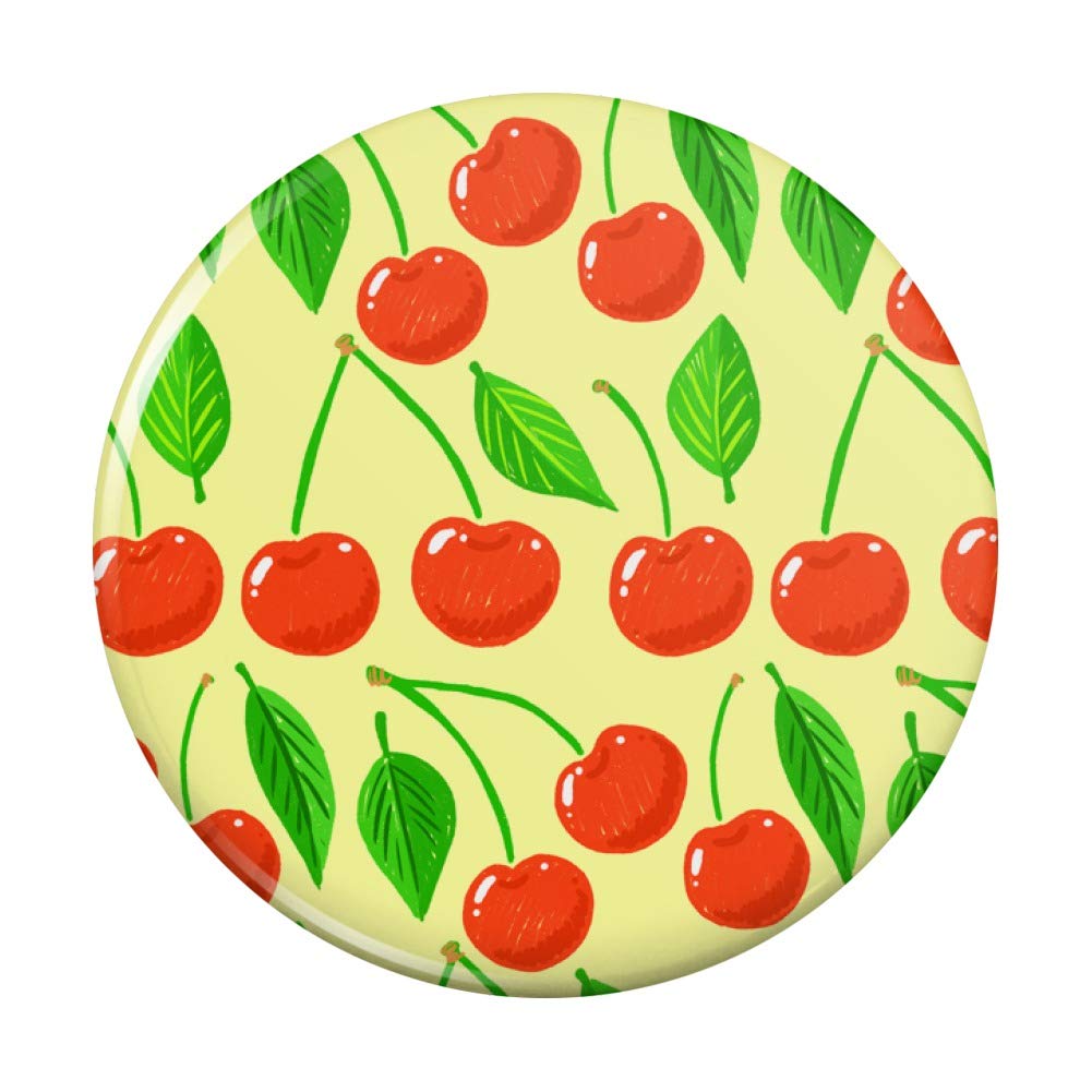 Cherry Blossom Fridge Magnets - Cute Kitchen Decor Refrigerator Magnets for Home & Office - Fun Sketchy Button Magnets for Lockers, Whiteboards & Bulletin Boards