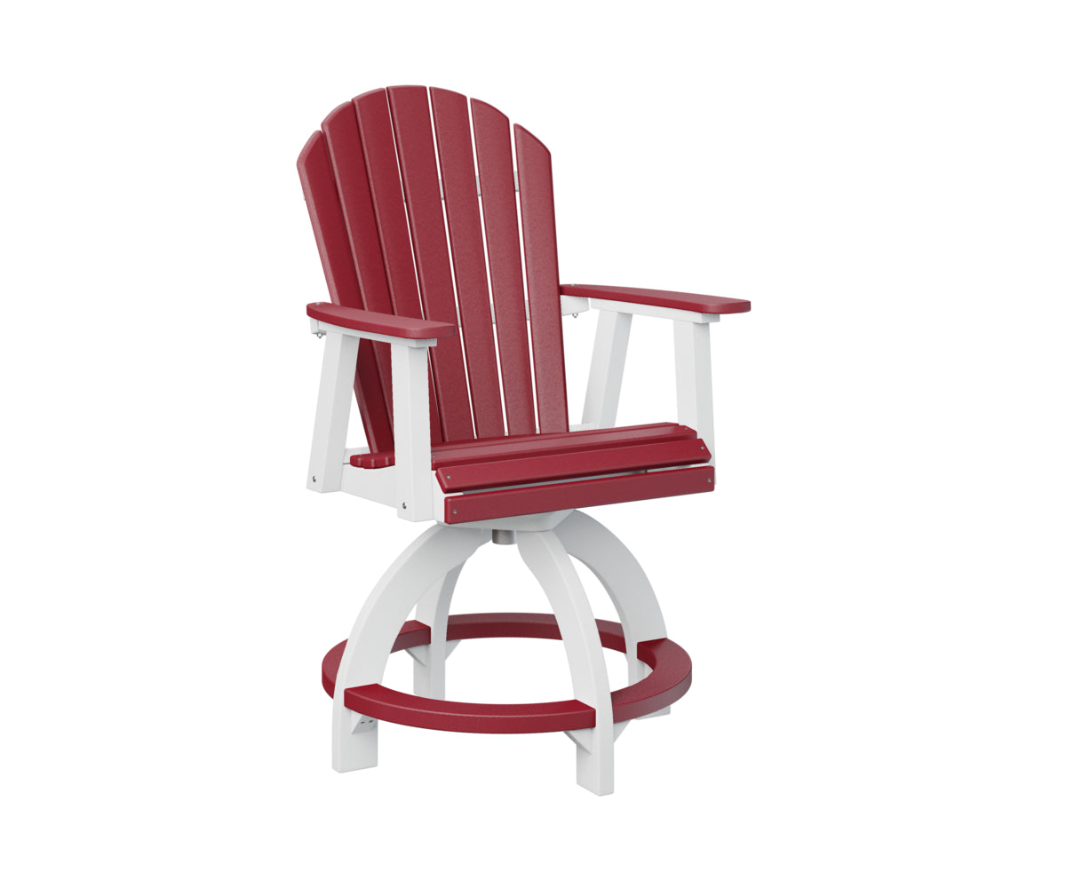 Berlin Gardens Comfo Back Swivel Counter Chair - Adjustable Height Bar Stool for Kitchen Island, Breakfast Nook & Home Decor - Comfortable Modern Seating for Dining & Entertaining