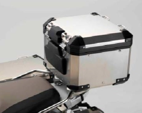 BMW R1250GS ADV R1200GS ADV WC F900GS ADV F850GS ADV Aluminum Top Case Kit Silver - Durable Motorcycle Luggage for Adventure Touring & Long-Distance Travel