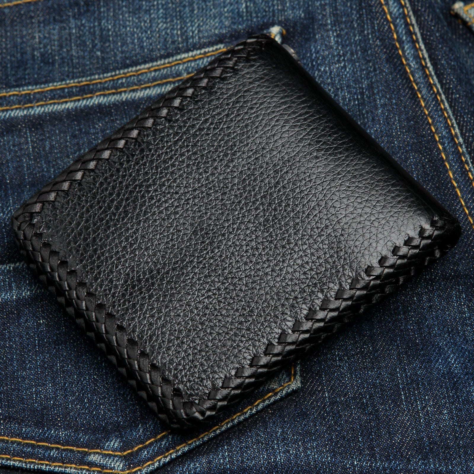 Premium Red Cross Stingray Leather Biker Wallet for Men - Durable RFID Blocking Motorcycle Wallet - Perfect for Bikers, Travel & Everyday Use