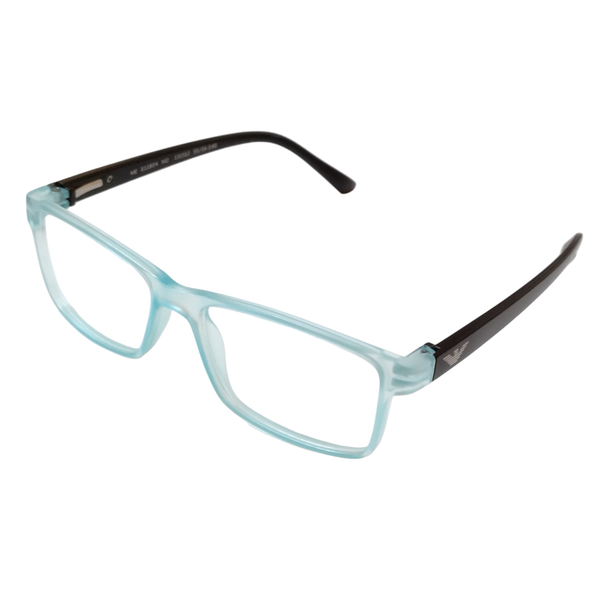 Rectangle Light Blue & Black Full Rim Eyeglass Frames 11804 - Stylish Reading Glasses for Men & Women, Perfect for Office, Driving, and Daily Wear