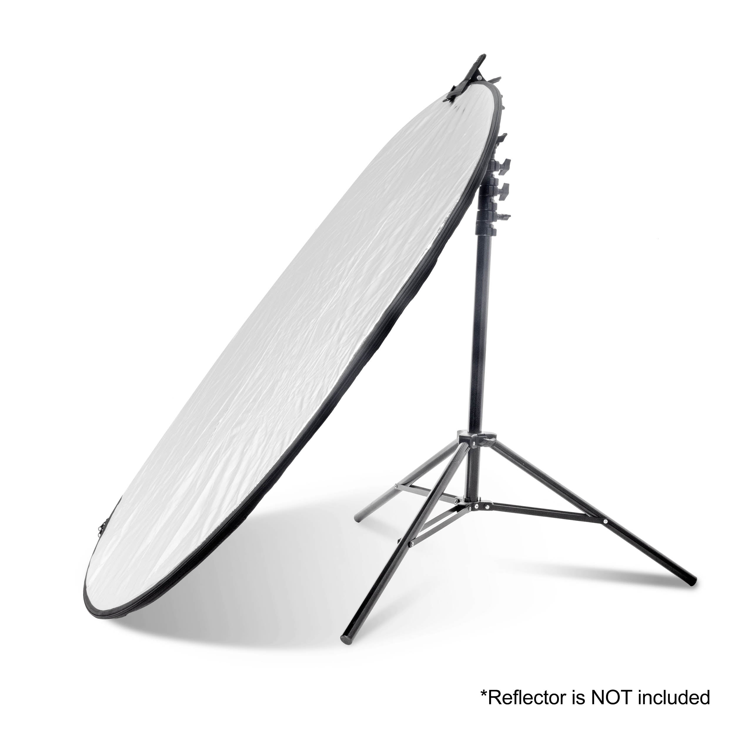 Professional 240cm Air Cushioned Studio Light Stand with Background Reflector Clamp - Perfect for Photography, Videography & YouTube Content Creation