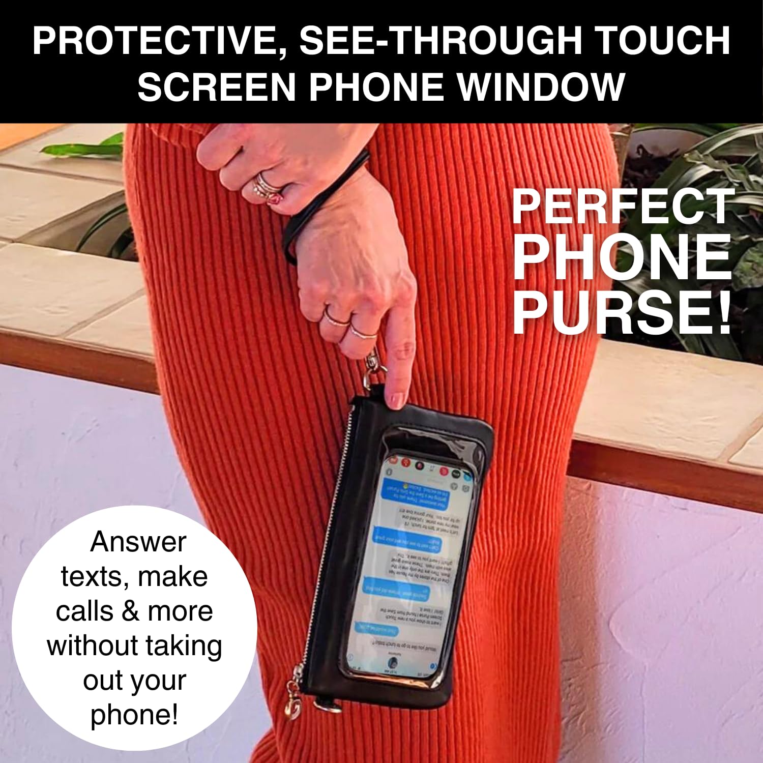 Bella Women’s Touch Screen Crossbody Bag - Stylish Cell Phone Purse & Clutch for Everyday Use, Shopping, and Night Out
