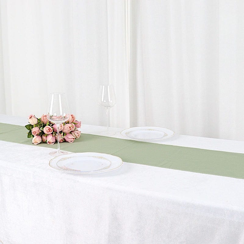 12x108 Inch Polyester Table Runner for Wedding Decorations - Elegant Dining Table Cover for Parties, Banquets, and Special Events
