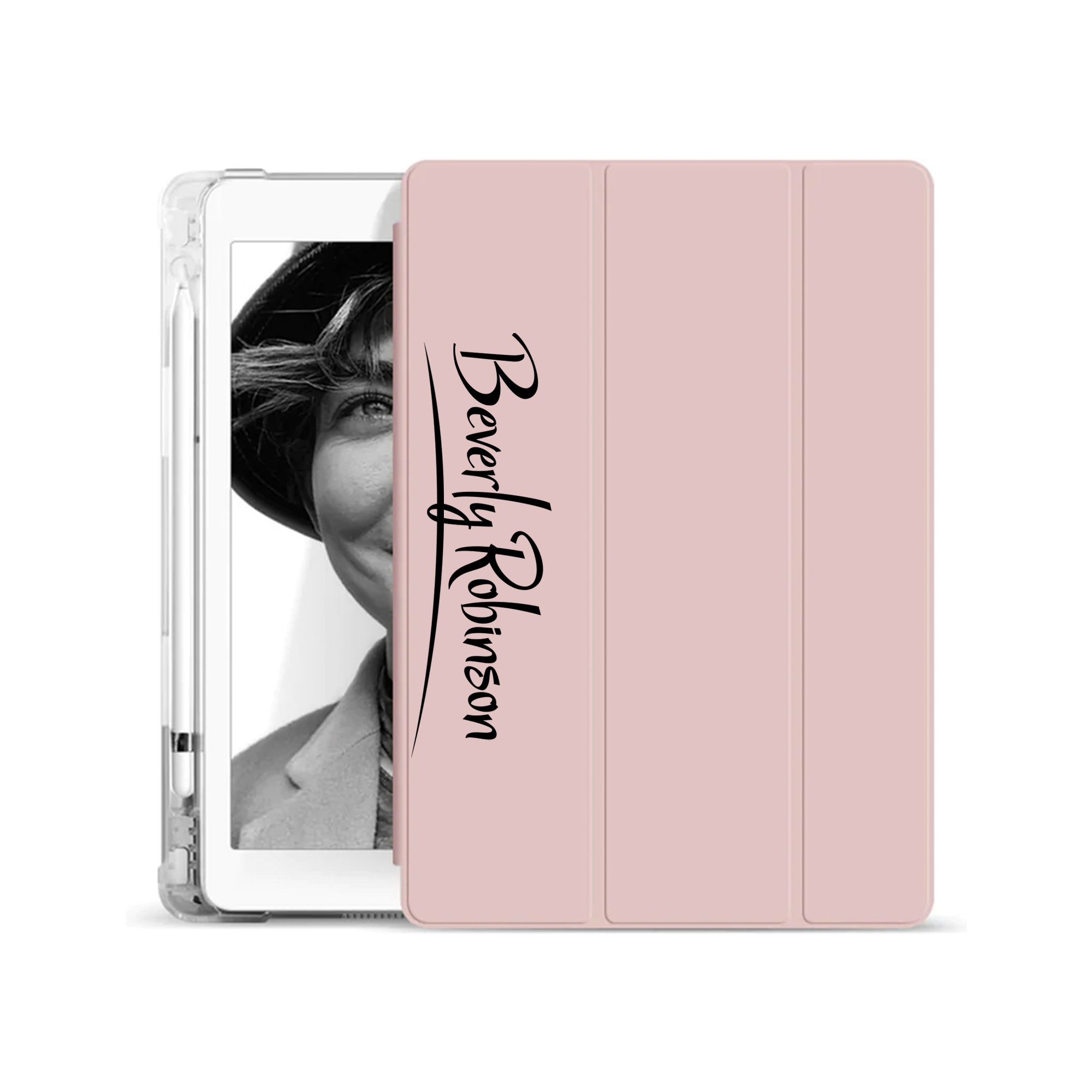 Premium iPad See-Through Case with Signature Design - Slim Protective Cover for iPad Pro/Air/Mini | Perfect for Office, School & Travel Use