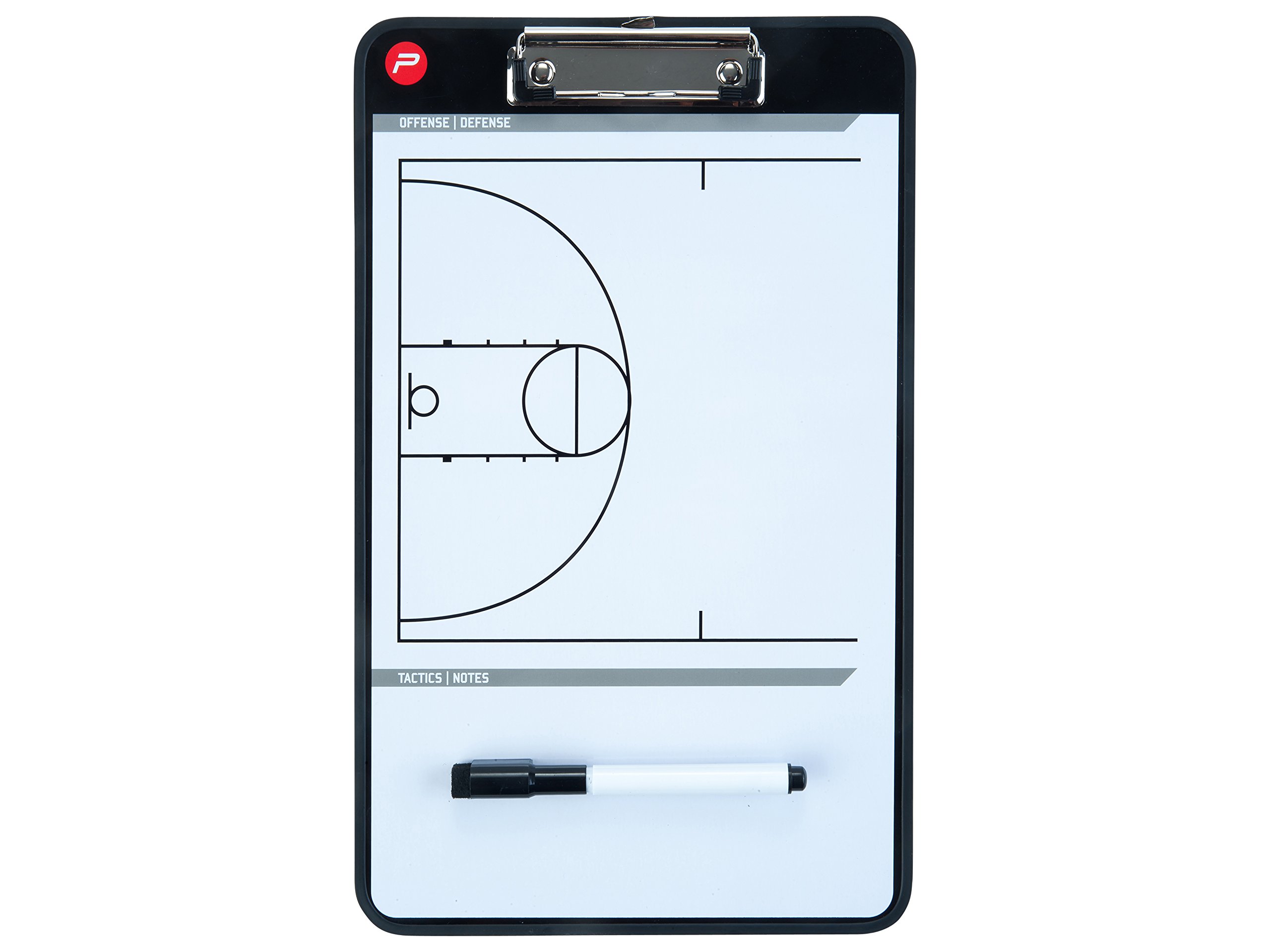 Pure2Improve Double-Sided Magnetic Basketball Dry-Erase Coaching Board - Perfect for Basketball Practice, Team Strategy Sessions & Player Development