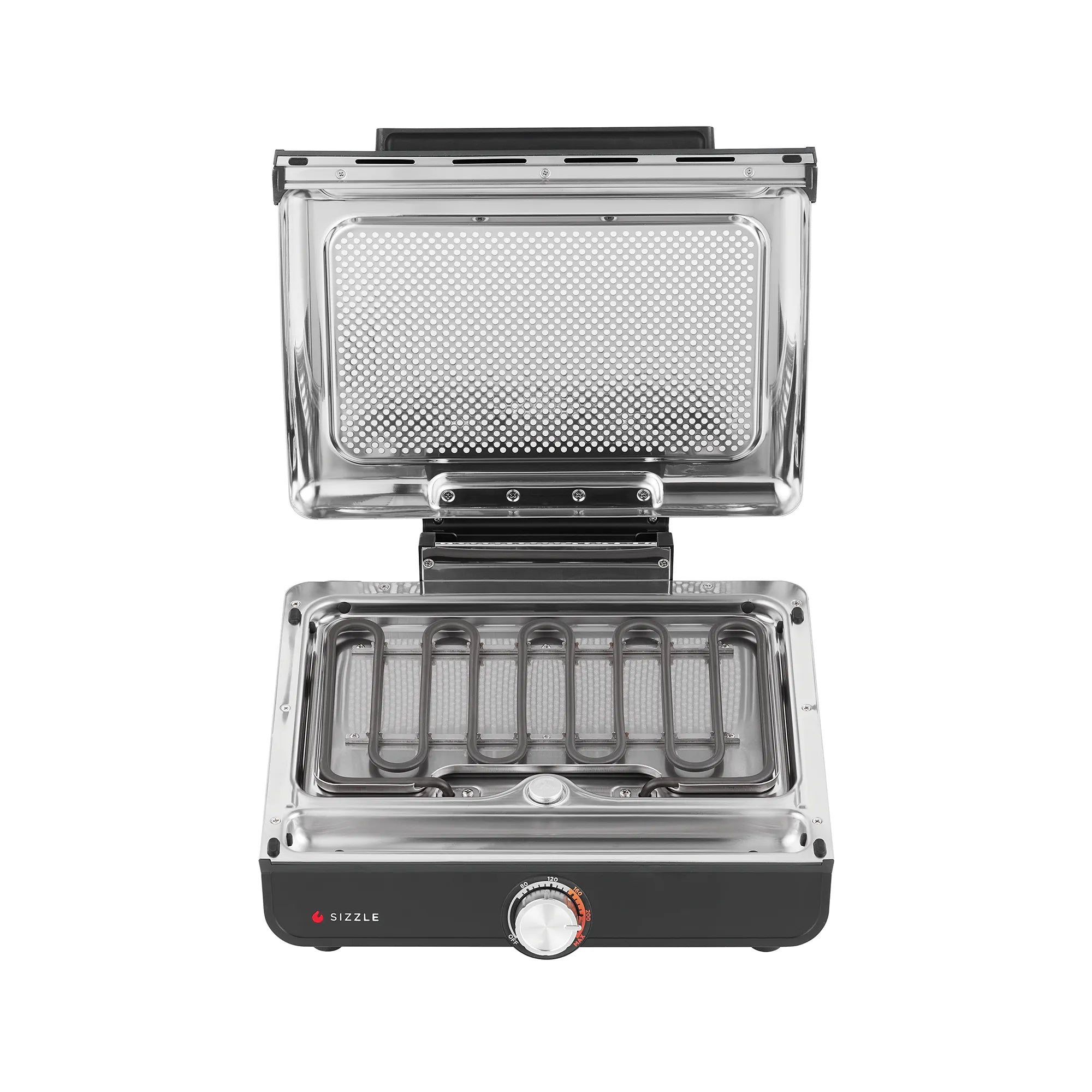 Ninja Sizzle Indoor Electric Grill with Flat Plate - Countertop Smokeless Grill for Steak, Chicken, Vegetables - Perfect for Small Kitchens, Apartments & Healthy Cooking