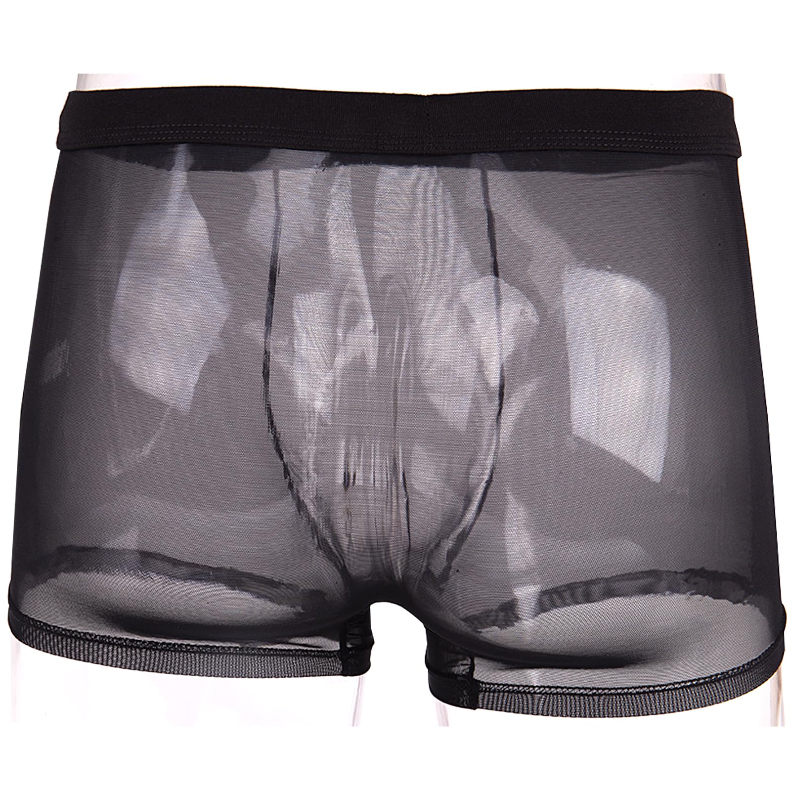 Evankin Men's Sexy Mesh Boxer Briefs - Breathable Low Rise Underwear for Valentine's Day - 3 Pack Set | Perfect for Everyday Wear, Gym & Romantic Occasions