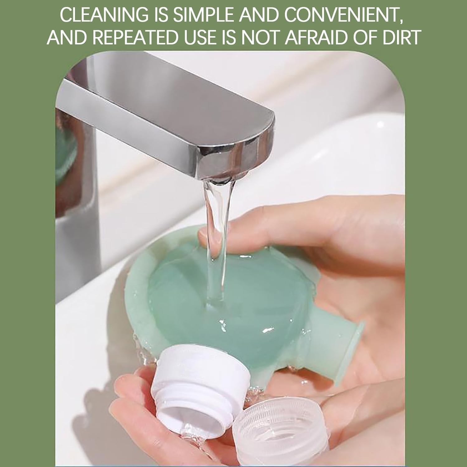 VAIDUE 3-Pack Leakproof Silicone Travel Bottles (90ml) | Reusable Squeeze Containers for Shampoo, Lotion, Soap & Cosmetics | Portable Toiletry Dispenser for Airplane, Gym & Vacation Essentials