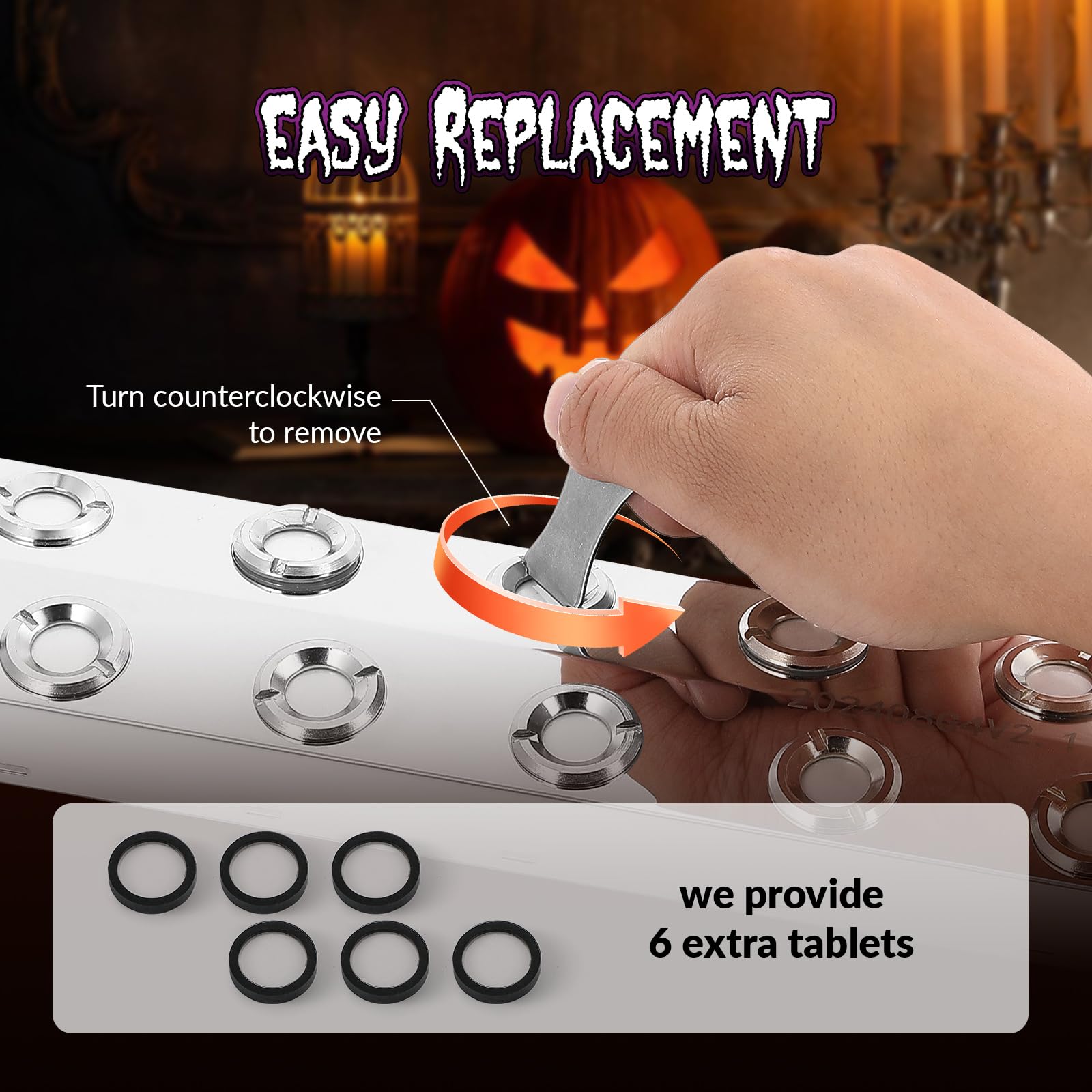 12-Head Ultrasonic Mist Maker Fogger Kit with Power Supply, Float & 6 Extra Spray Heads - Perfect for Halloween Decor, Greenhouse Humidification, Fish Tank, Pond, Water Features & Rockery Decoration