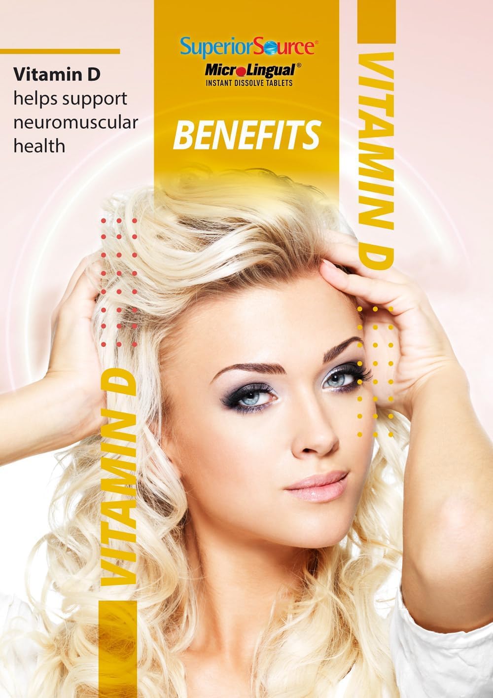 Superior Source Vitamin D3 1000 IU Sublingual Tablets - Immune Support, Brain & Nervous System Health - Enhances Calcium Absorption for Strong Bones & Teeth - Bariatric Friendly - 100 Fast Dissolving Tablets - Perfect for Daily Wellness, Post-Surgery Recovery & Immune Boosting