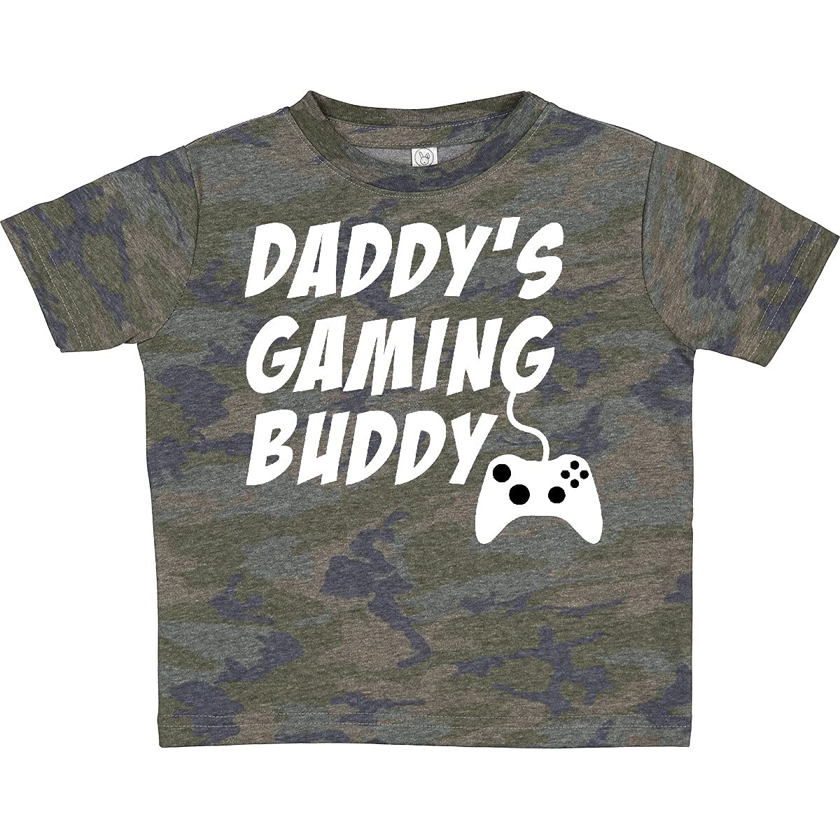 Inktastic Daddy's Gaming Buddy with Controller Toddler T-Shirt - Cute Father & Son Matching Outfit for Gaming Enthusiasts - Perfect for Family Game Nights, Birthday Gifts & Father's Day