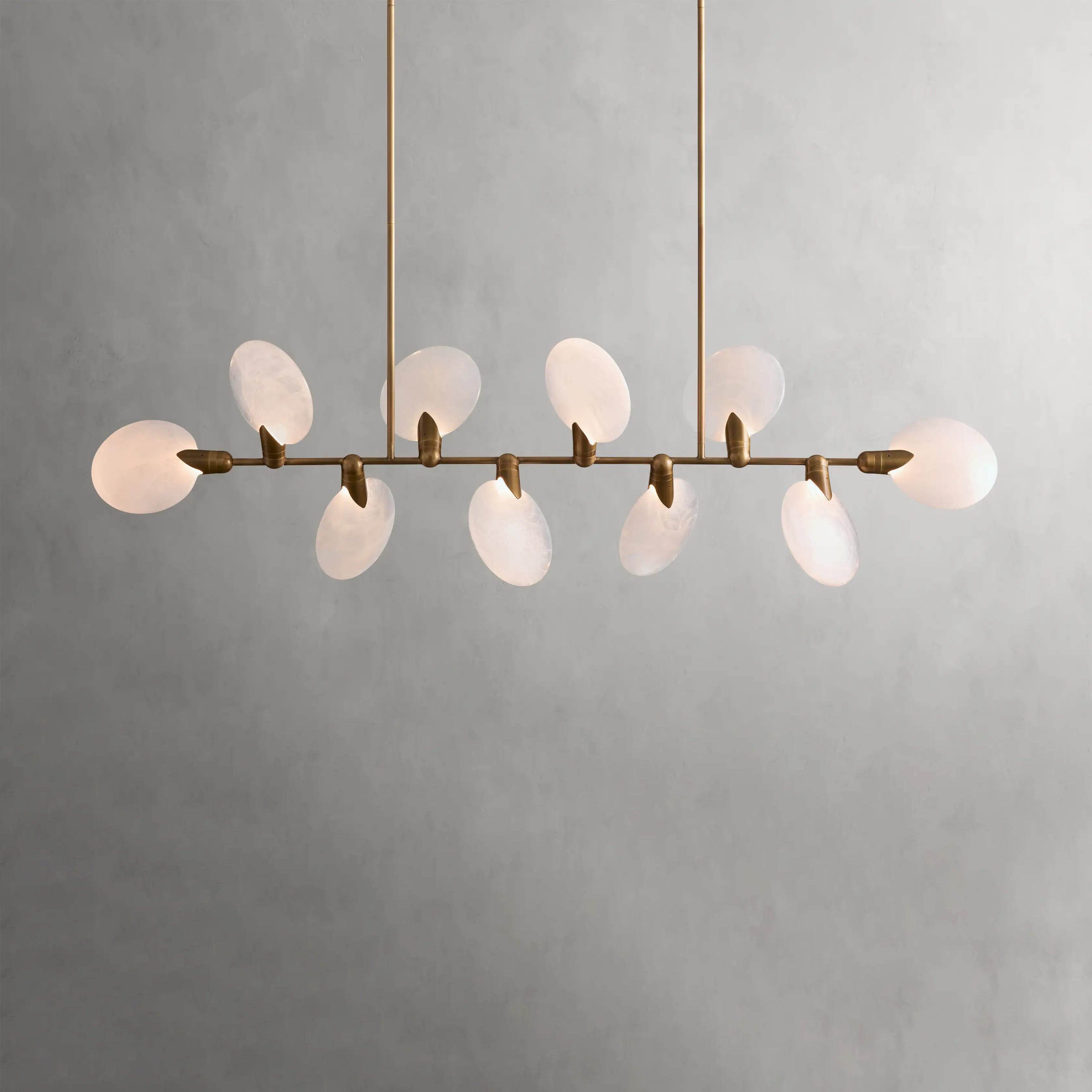 Lyla Linear Chandelier - Modern 6-Light LED Pendant Lighting Fixture for Dining Room, Kitchen Island & Entryway