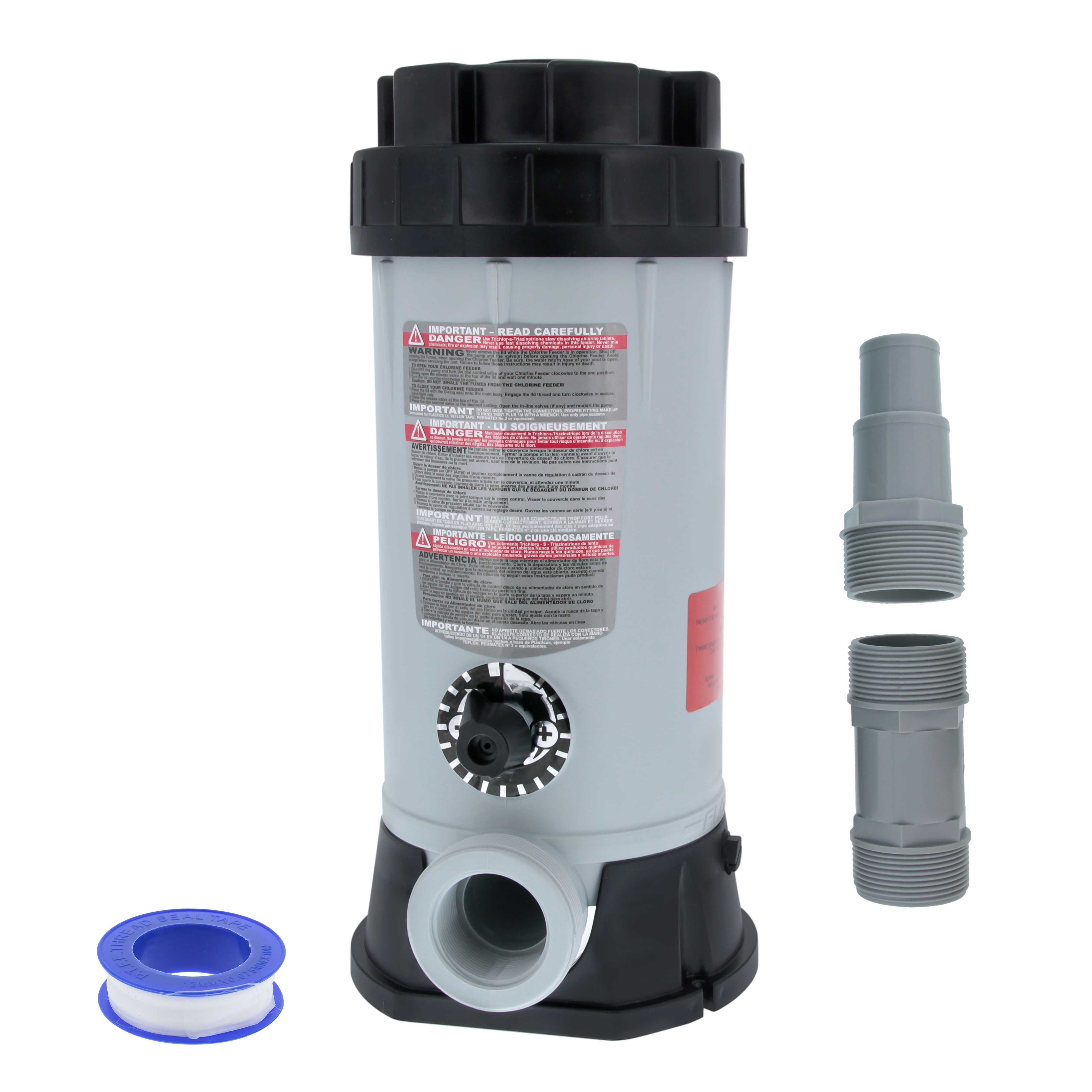 Professional Inline Pool Automatic Chlorine Feeder CL 220 - 9 lb Chemical Capacity, Compatible with Hayward Offline Chlorinator | Perfect for Residential & Commercial Swimming Pool Maintenance