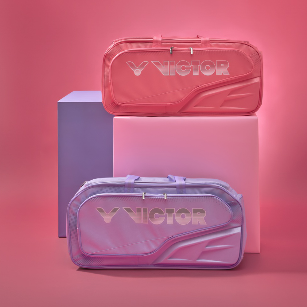 Victor Capsule Collection Rectangular Racket Bag BR9615CPS I (Flamingo Pink) - Premium Tennis & Badminton Gear Storage - Perfect for Sports, Travel & Gym Accessories Organization