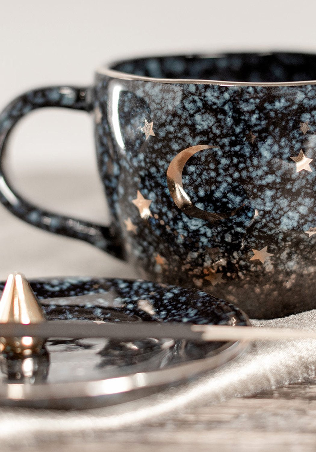 Celestial Incense Holder & Trinket Dish - Moon Phase Ceramic Tray for Aromatherapy, Jewelry, and Home Decor | Perfect for Meditation, Yoga, and Gift Giving