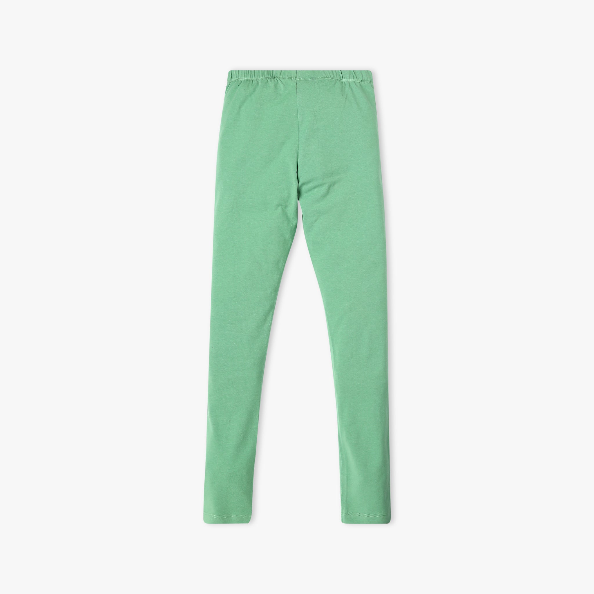 Girl's Skinny Fit Solid Mid Rise Leggings - Comfortable Stretchy Yoga Pants for School, Dance & Everyday Wear