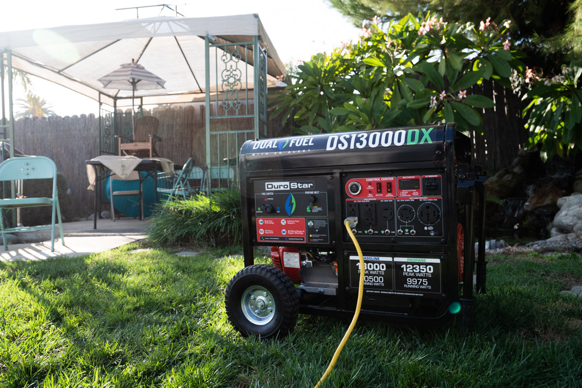 13,000W Dual Fuel Portable Generator with CO Alert - Gas & Propane Powered for Home Backup, Camping & Outdoor Power (EPA & CARB Compliant)