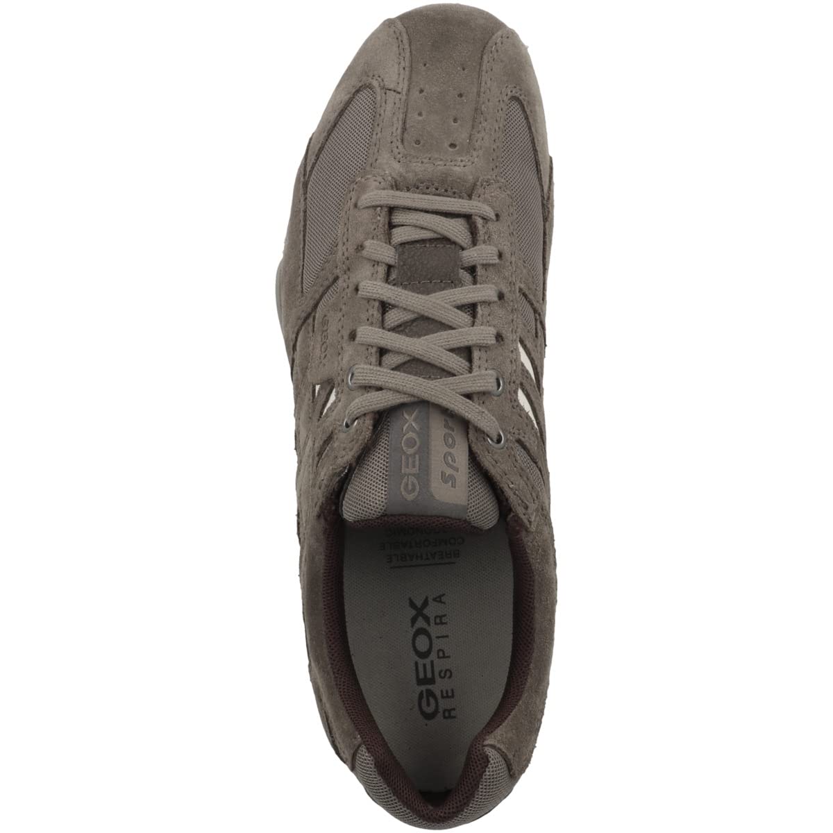 Geox Men's Breathable Sneakers - Lightweight Walking Shoes for Men with Cushioned Insoles | Perfect for Running, Gym Workouts & Casual Wear
