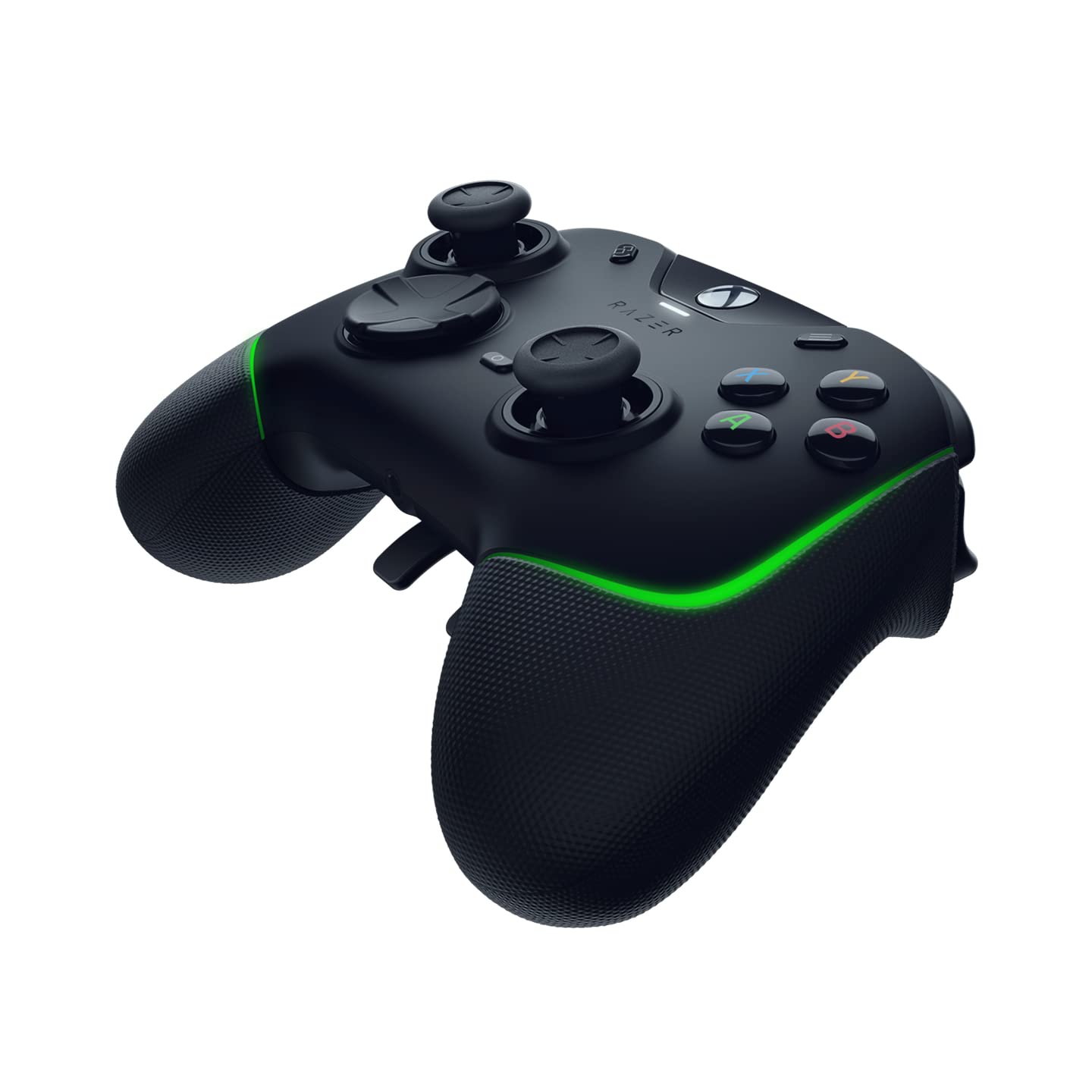 Razer Wolverine V2 Chroma - Fully Customizable Xbox Series X|S Controller with RGB Lighting (6 Multi-Function Buttons, Interchangeable Thumbstick Caps, Hair Trigger Mode) - Black - Perfect for Competitive Gaming, FPS, and Esports Tournaments