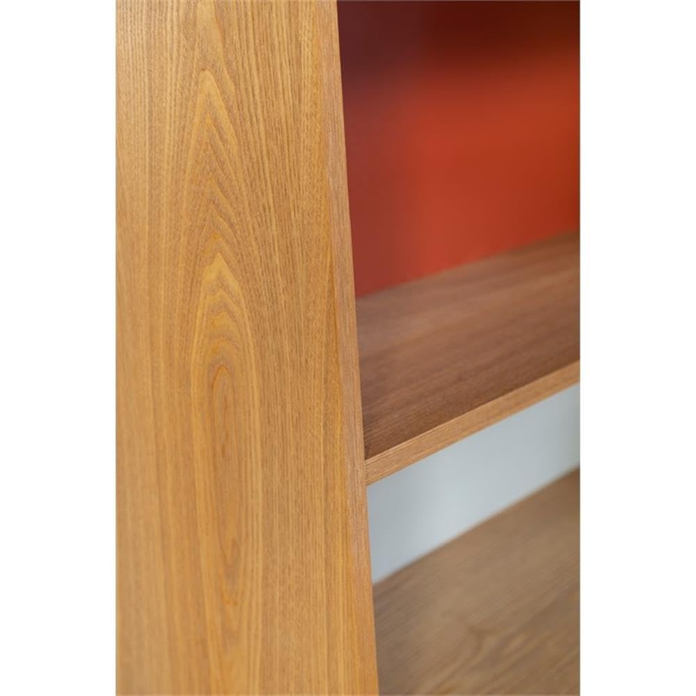 Perry Bookcase with Iron Legs - Sturdy Modern Bookshelf for Home & Office - Perfect for Living Room, Bedroom, or Study Organization