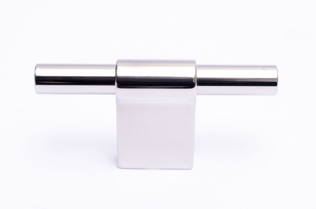 Premium Line Polished Stainless Steel Cabinet Knobs & Drawer Pulls - Modern Kitchen & Bathroom Hardware for Cabinets, Dressers, and Furniture (Set of 10)