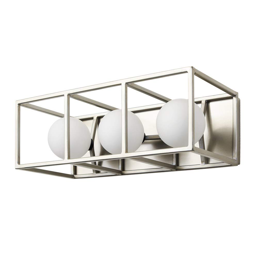 325B03SOCB Plaza Vanity Mirror for Silverado & Carbon - Premium Vanity Mirror with Adjustable Lighting for Home, Salon, and Makeup Studio Use
