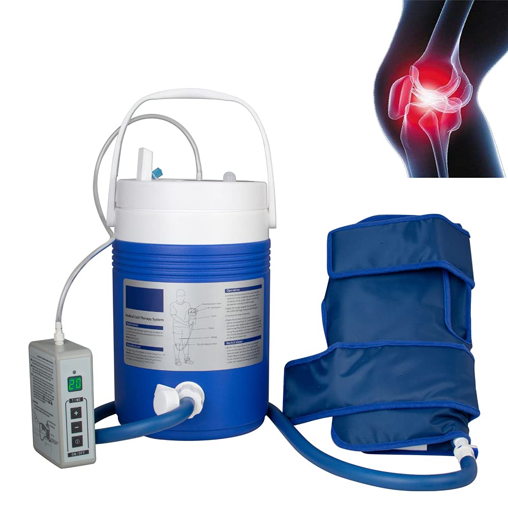 Colilove Cryo Cuff Cold Therapy Knee Brace - Continuous Cryotherapy Ice Machine System with Knee Wrap & Digital Timer - Post-Surgery Recovery, Injury Rehabilitation, Sports Pain Relief - Ideal for Knee Surgery Recovery, Arthritis Pain, Sports Injuries, and Joint Swelling Relief