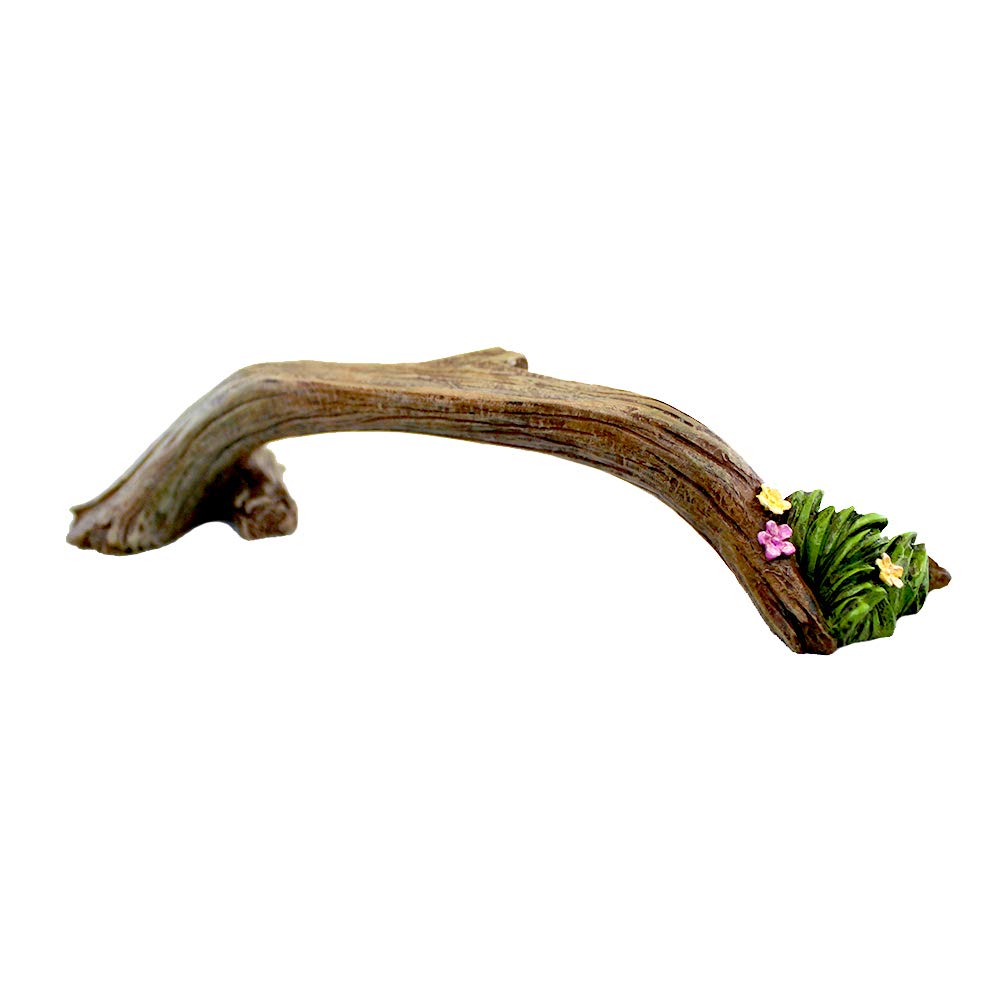 Fairy Garden Accessories Set - Miniature Fairy Garden Figurines, Tools, Animals & Mini Furniture for DIY Fairy Gardens - Perfect for Outdoor Decor, Home Garden Ornaments & Fairy House Scenes (Branch Seat Included)