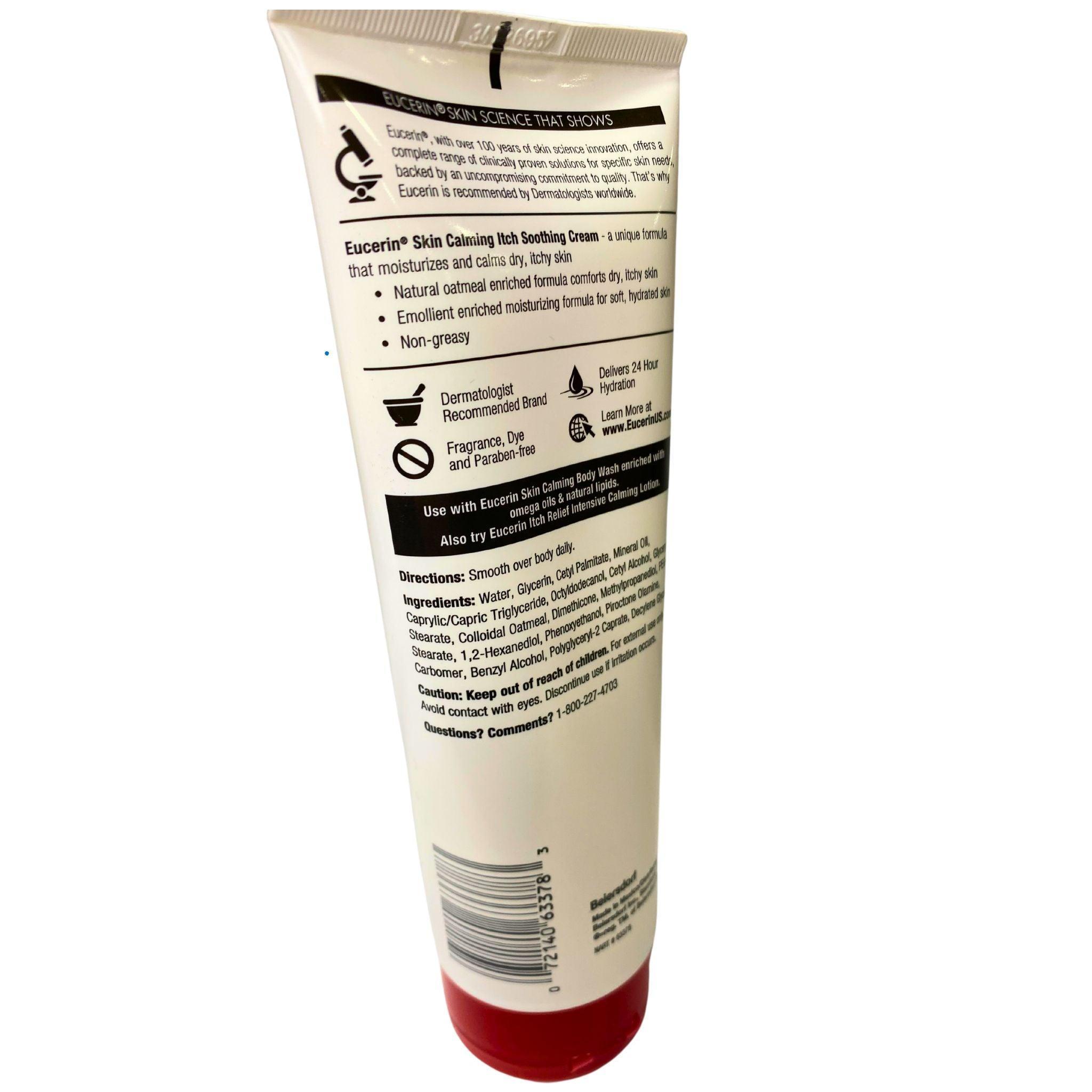 Eucerin Skin Calming Cream 8 Oz Tube - Fragrance Free Body Lotion for Dry, Sensitive Skin - 36 Pack Bulk - Perfect for Daily Moisturizing & Eczema Relief