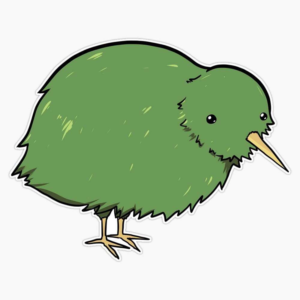Kiwi Bird Vinyl Sticker - Waterproof 5 Inch Laptop Decal for MacBook, Notebook & Phone | Cute Kawaii Laptop Accessories for Students, Office & Home Use