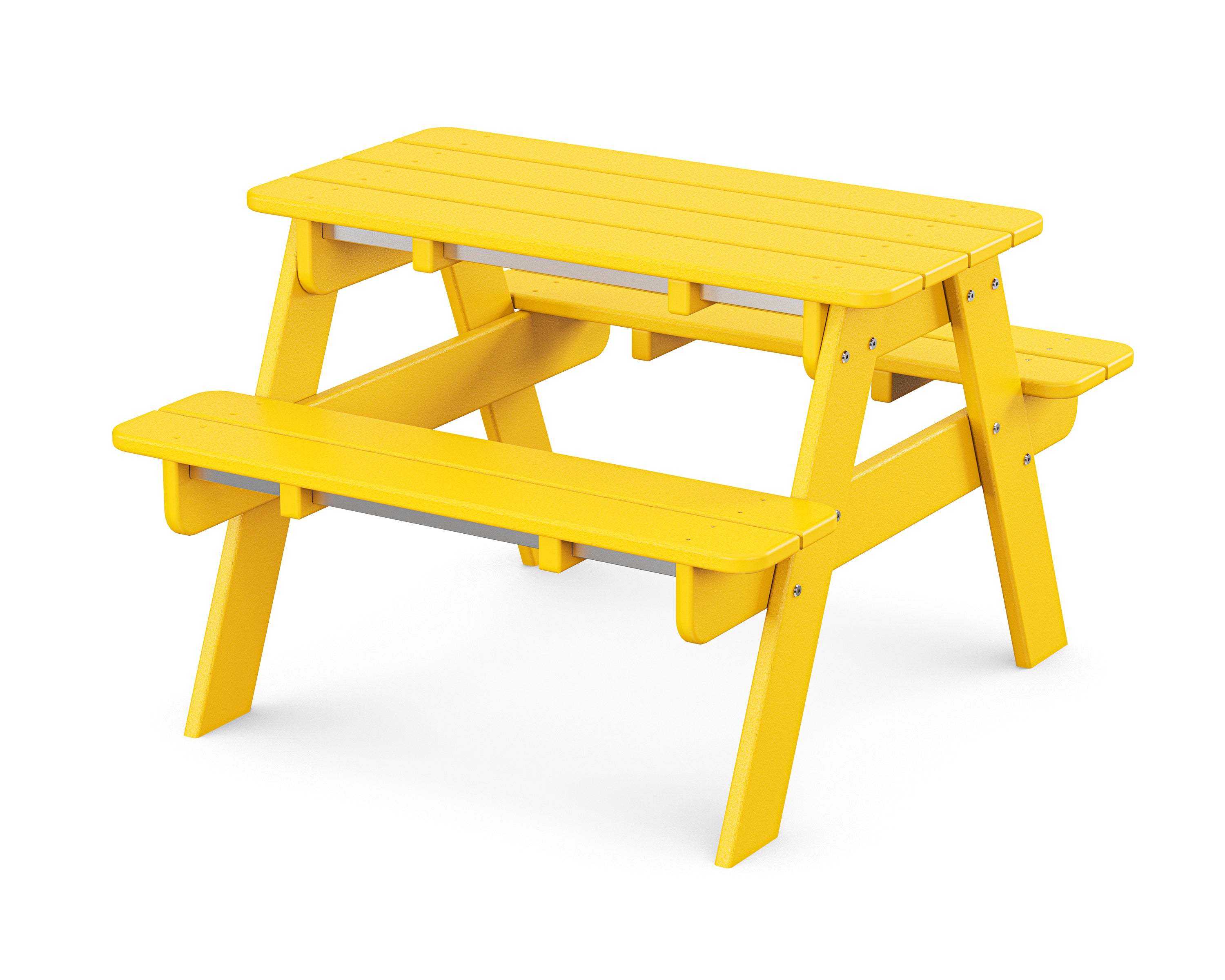 POLYWOOD Kids Picnic Table - Outdoor Durable Plastic Children's Picnic Bench Set for Backyard, Park & Playground - Perfect for Family Gatherings, Birthday Parties & Outdoor Dining