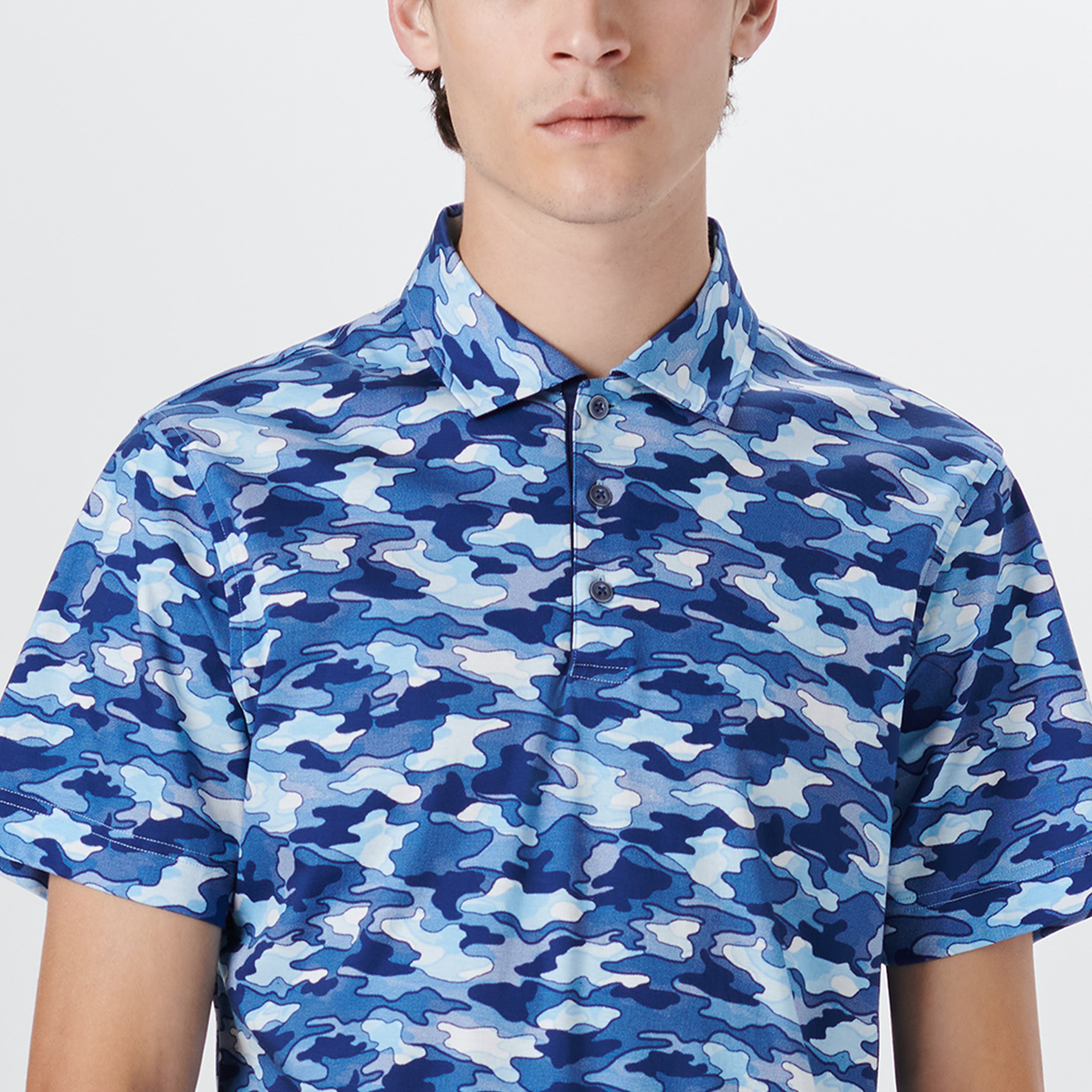Hendrix Camouflage Print Polo Shirt for Men - Stylish Camo Casual Wear for Outdoor, Hunting & Everyday Use