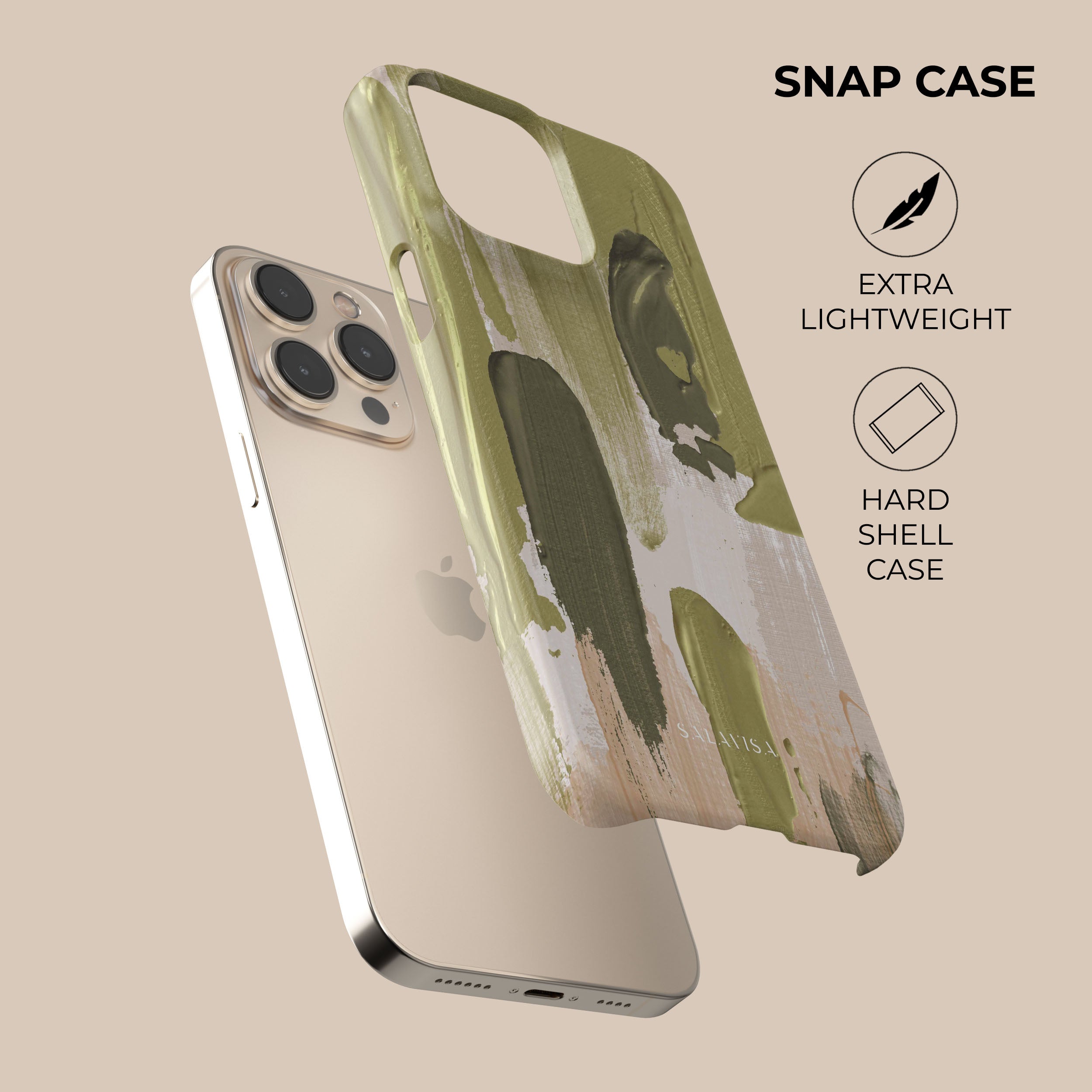 Premium Olive Green Luxury Phone Case - Shockproof & Slim Design for iPhone 15/14/13/12/Pro/Max | Perfect for Everyday Protection & Stylish Outfits