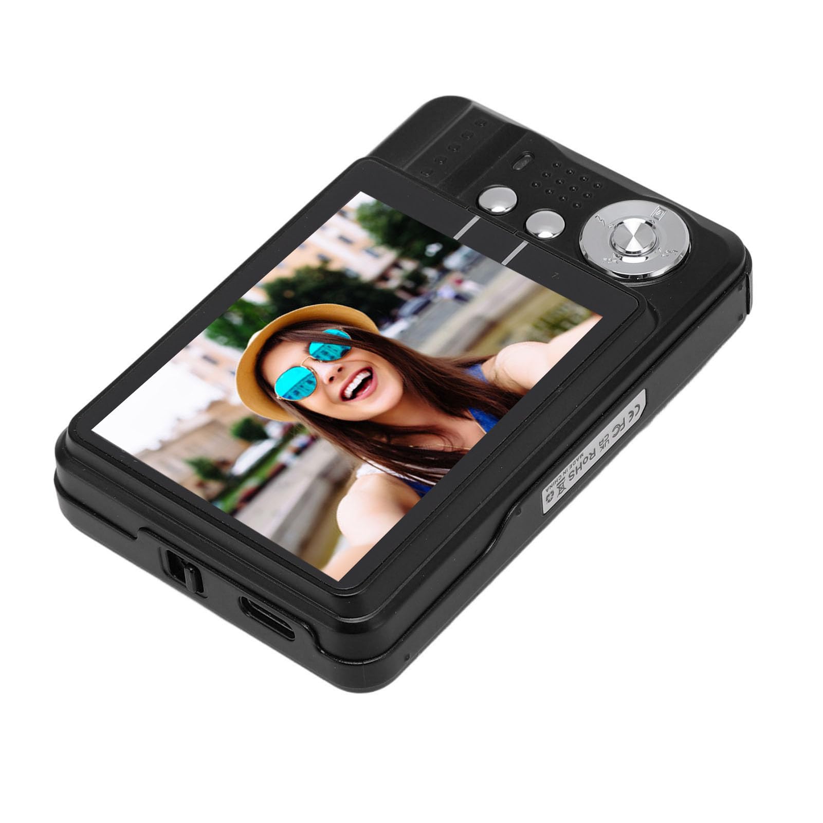 4K Digital Camera with 8X Zoom & 48MP HD - 2.7 Inch Screen Compact Photography Camera for Teens and Kids (Black) - Perfect for Travel, Vlogging, and Outdoor Adventures