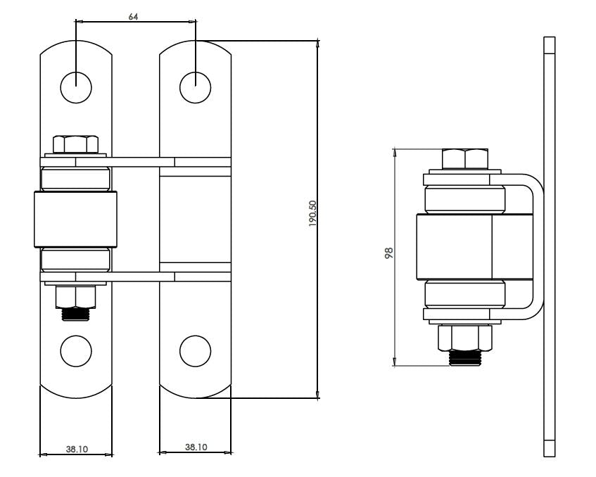 Shut It Heavy Duty Gate Hinge - Durable Outdoor Hinges for Wooden/Metal Gates - Perfect for Fences, Barn Doors & Garden Gates