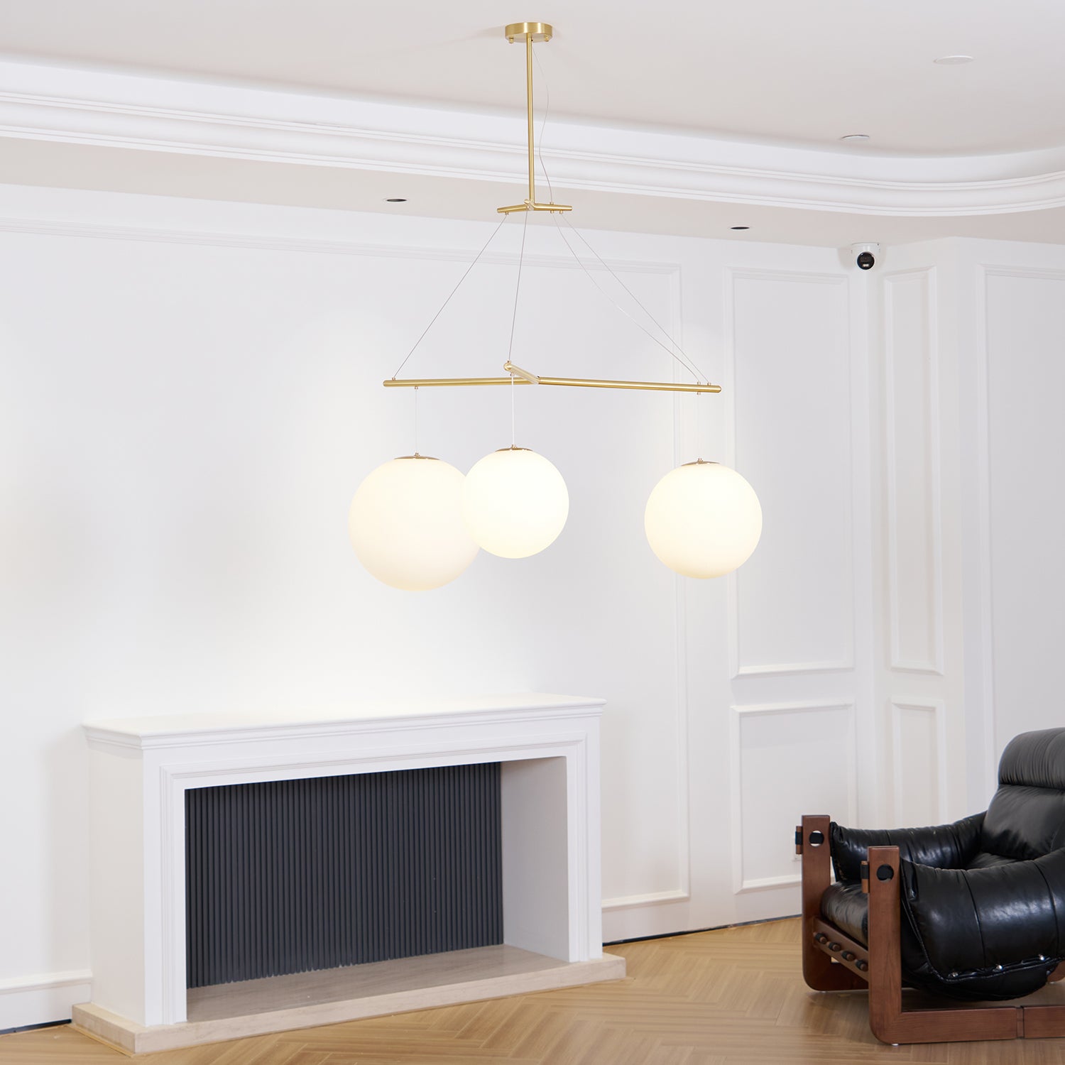 Celestial Orb Trio Pendant Light - Modern Hanging Chandelier for Living Room, Bedroom, and Dining Room Decor