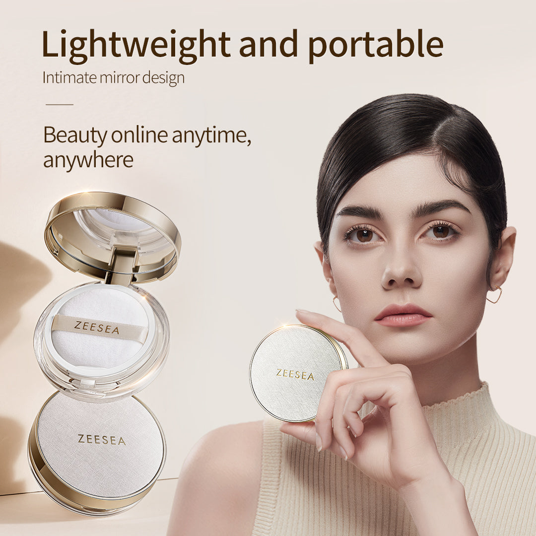 ZEESEA Silky Velvet Loose Powder - Translucent Setting Powder for Face, Oil Control & Pore Minimizing | Makeup Finishing Powder for Flawless Matte Look | Perfect for Daily Use & Photography Makeup