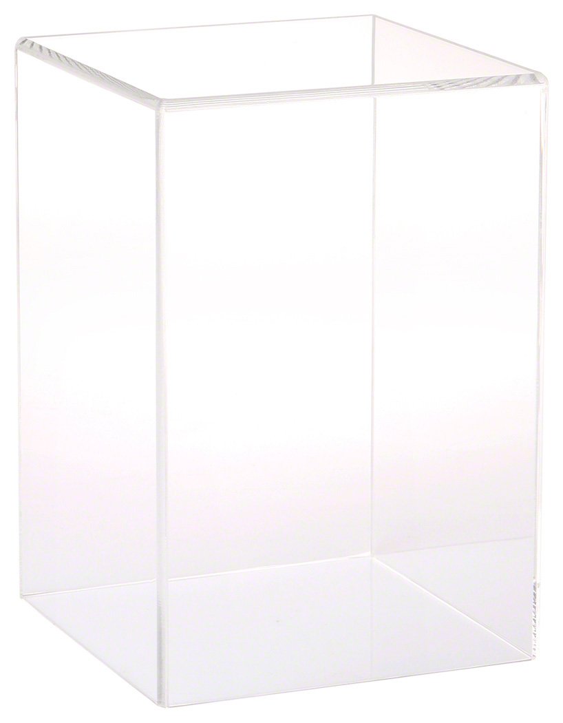 Clear Acrylic Display Case 6x6x9 Inches - 2 Pack No Base Transparent Showcase for Collectibles, Jewelry & Miniatures - Perfect for Retail Displays, Museum Exhibits & Home Decor