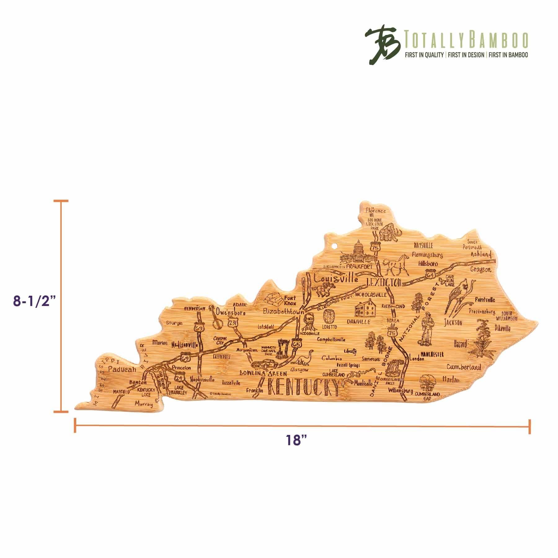 Premium Kentucky-Themed Wooden Cutting Board - 18