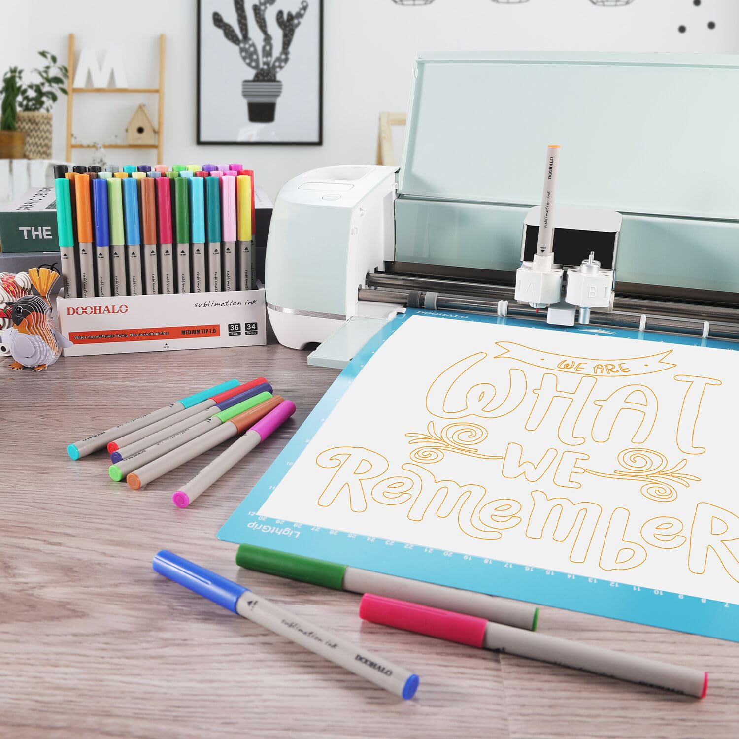 DOOHALO Sublimation Markers Infusible Ink Pens - Compatible with Cricut Maker 3, Maker, Explore 3, Air 2 & Air 1.0 - Perfect for Mug Press & EasyPress Projects - DIY T-Shirt, Tumblers & Sublimation Crafts