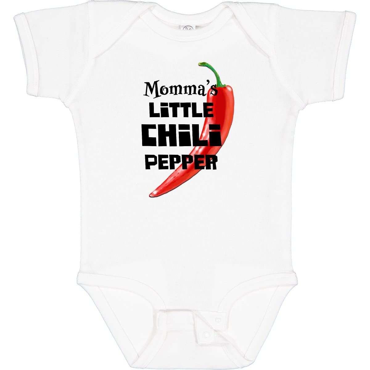 Inktastic Momma's Little Chili Pepper Baby Bodysuit - Cute & Comfortable Infant Onesie for Boys & Girls - Perfect for Family Photos, Holidays & Everyday Wear